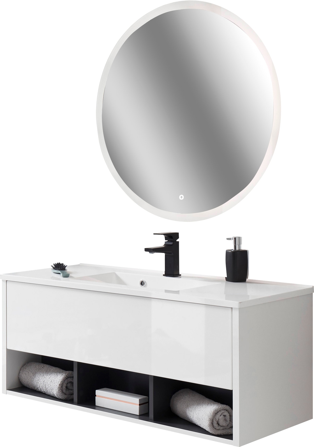 PLACES OF STYLE Badmöbel-Set »Studio Line, Bad im modernen Design, 2-teilig günstig online kaufen