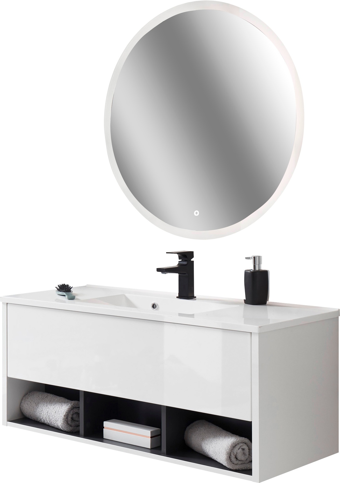 PLACES OF STYLE Badmöbel-Set »Studio Line, Bad im modernen Design, 2-teilig günstig online kaufen