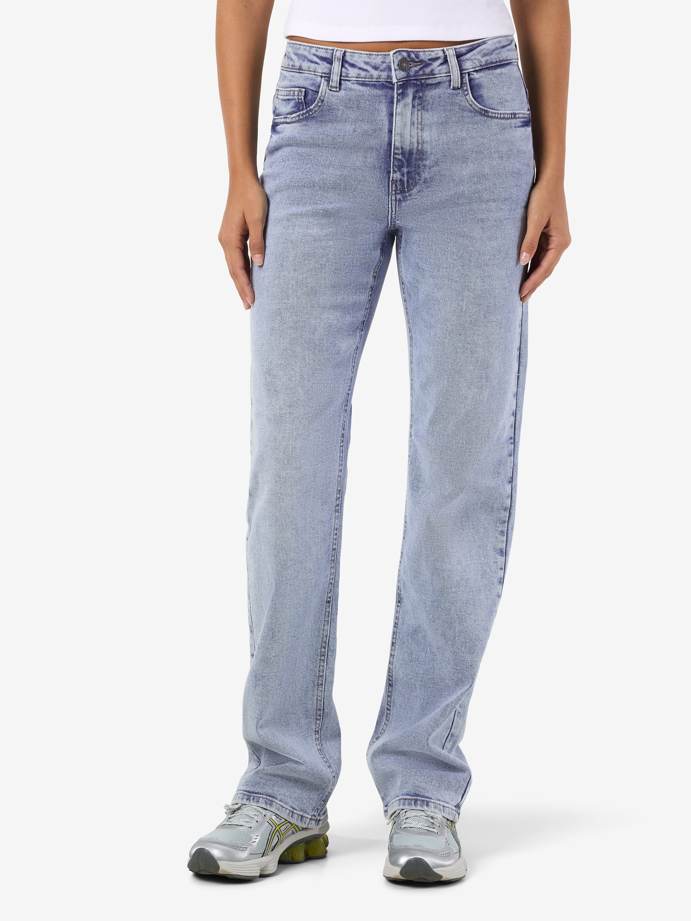 Noisy may High-waist-Jeans »NMMONICA HW STRAIGHT JEAN AZ359LB NOOS«