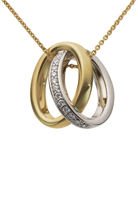 Firetti Kettenanhänger »Schmuck Geschenk Gold 333 Halsschmuck Anhänger für Halskette«, mit Brillanten