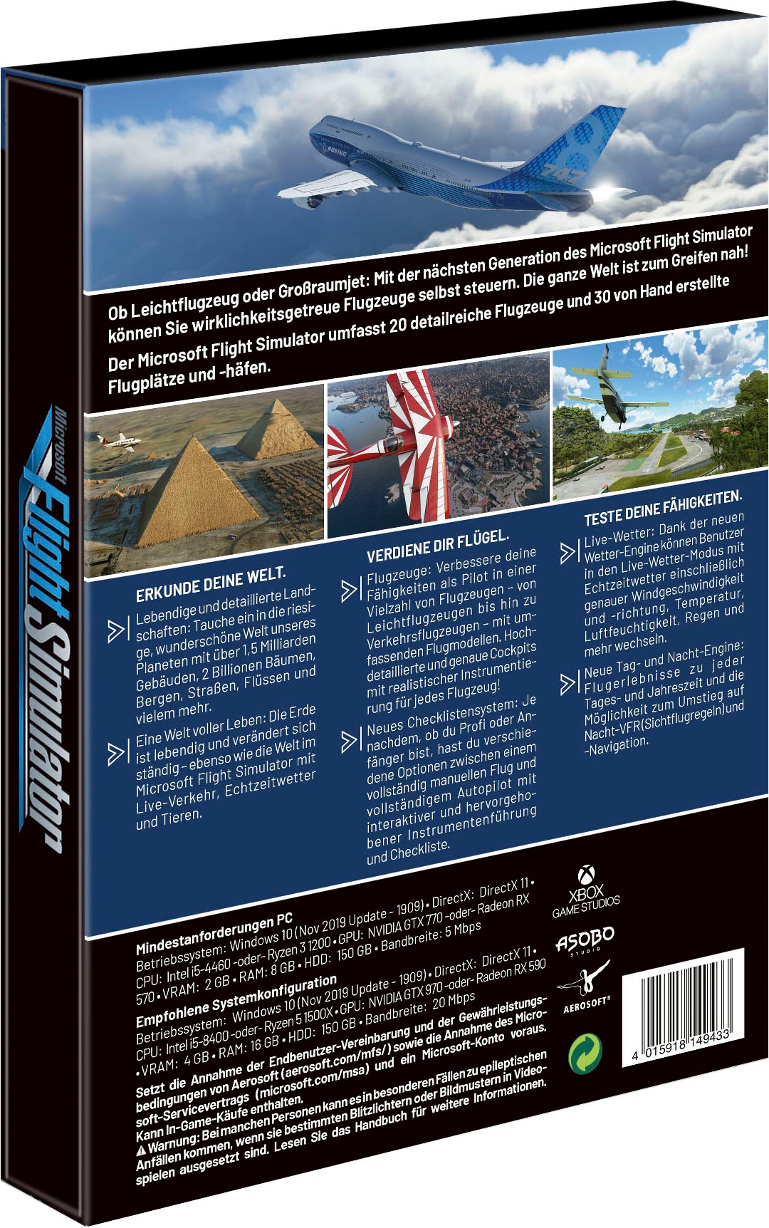 Microsoft Spielesoftware »Flight Simulator Standard Edition«, PC