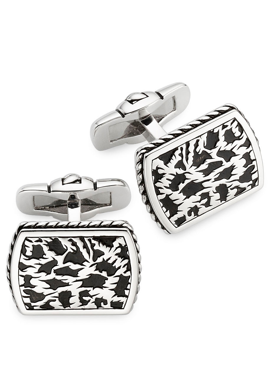 BALDESSARINI Manschettenknöpfe »Schmuck Geschenk, Cufflink Silber 925«, mit Zirkonia (synth.)