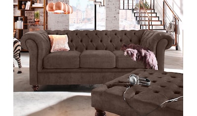 Home affaire Chesterfield-Sofa »Chesterfield«, mit Knopfheftung, auch in Leder kaufen