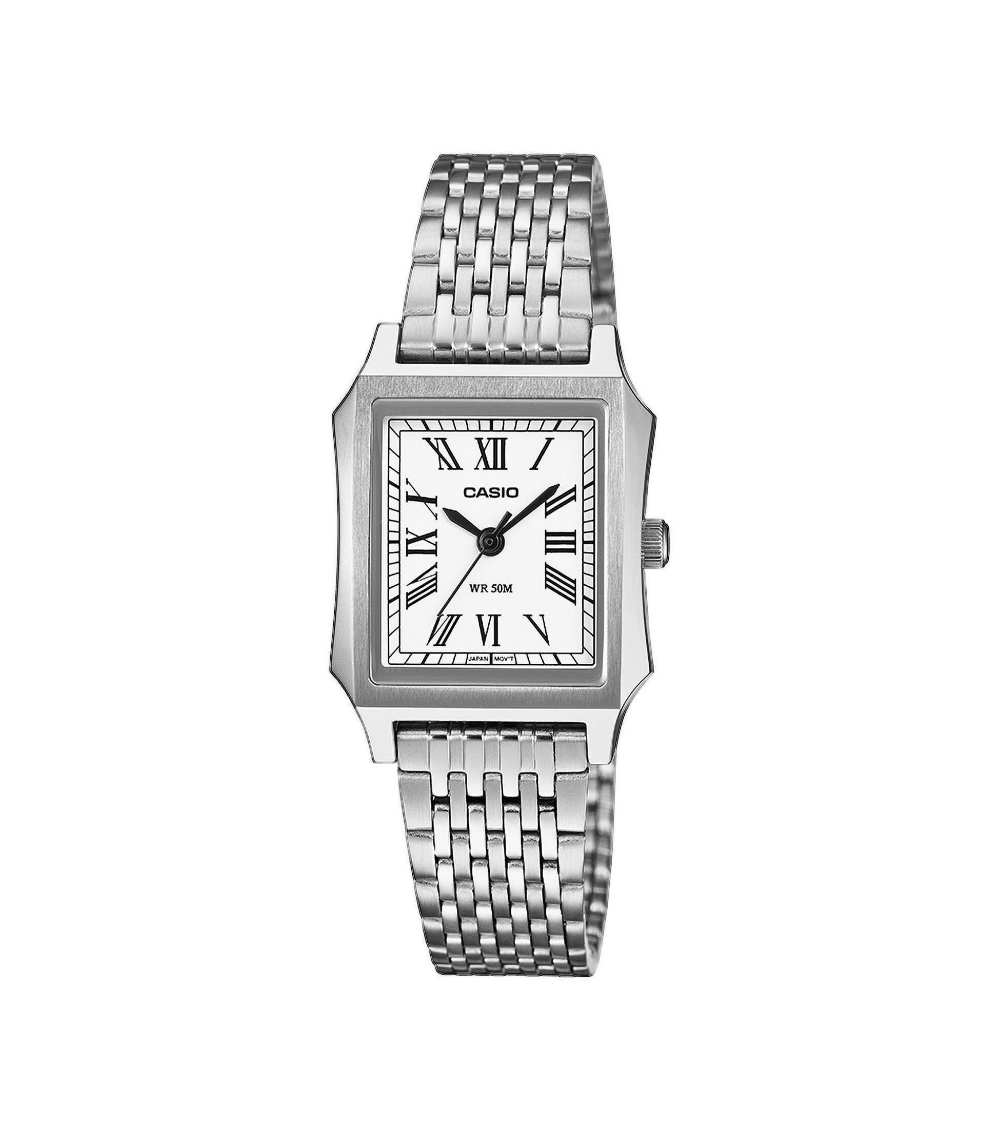 CASIO TIMELESS COLLECTION Quarzuhr Armbanduhr, Damenuhr, Edelstahlarmband, analog