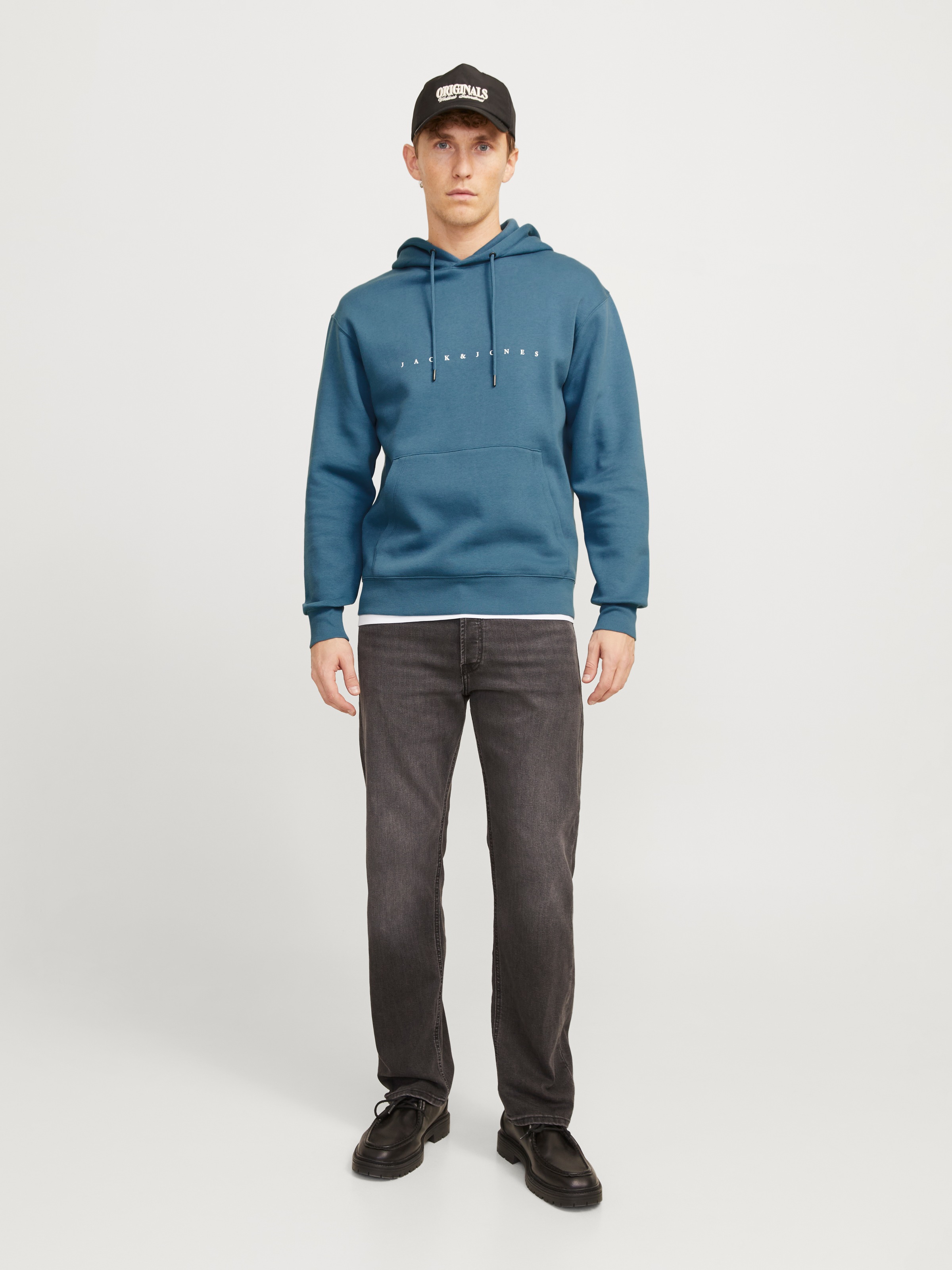 Jack & Jones Kapuzensweatshirt »JJESTAR JJ SWEAT HOOD NOOS«, mit Logo Print im 3D Look