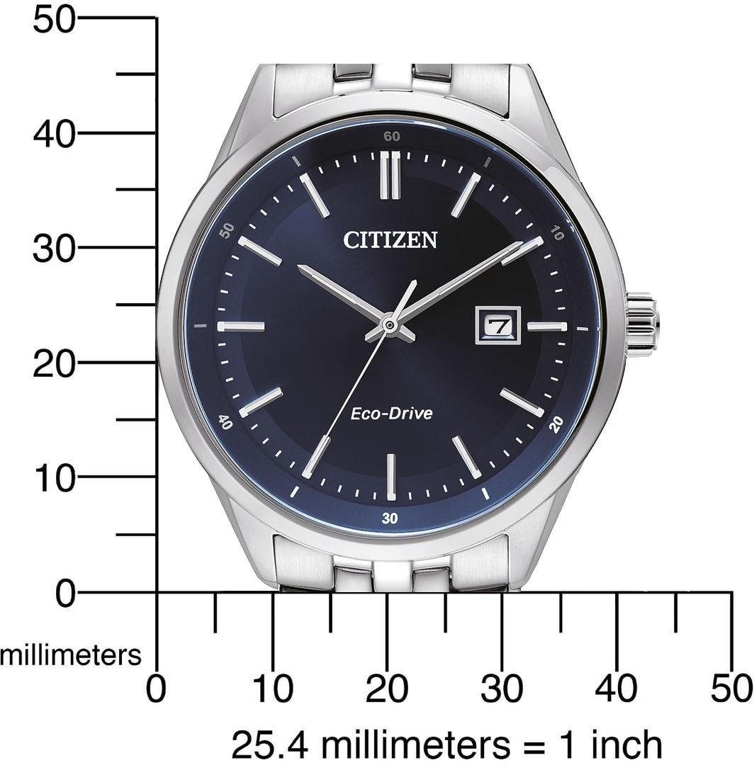 Citizen Solaruhr, Armbanduhr, Herrenuhr, Datum, analog, Edelstahlarmband