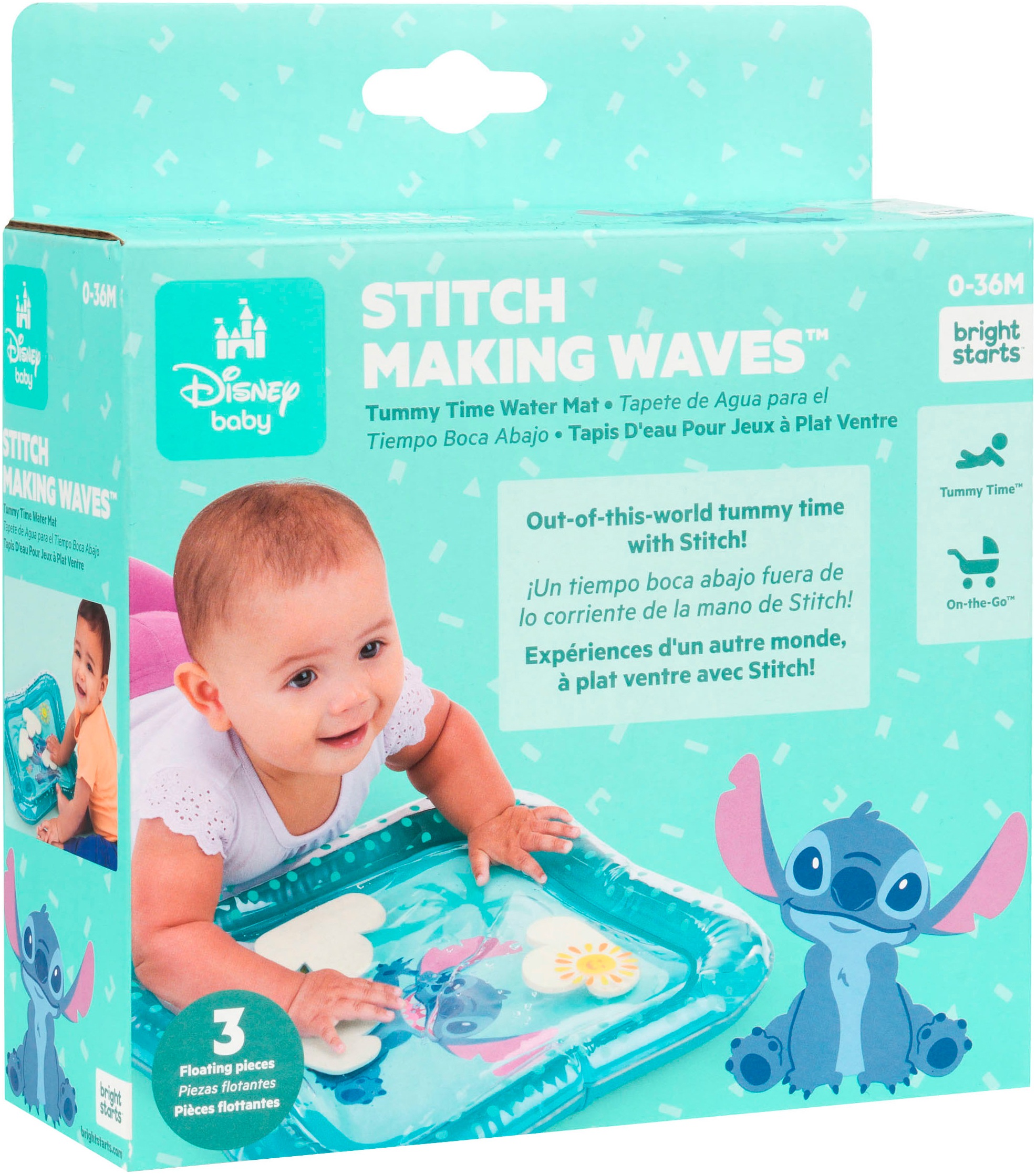 Bright Starts Spielmatte »Stitch Making Waves Tummy Time Water Mat«