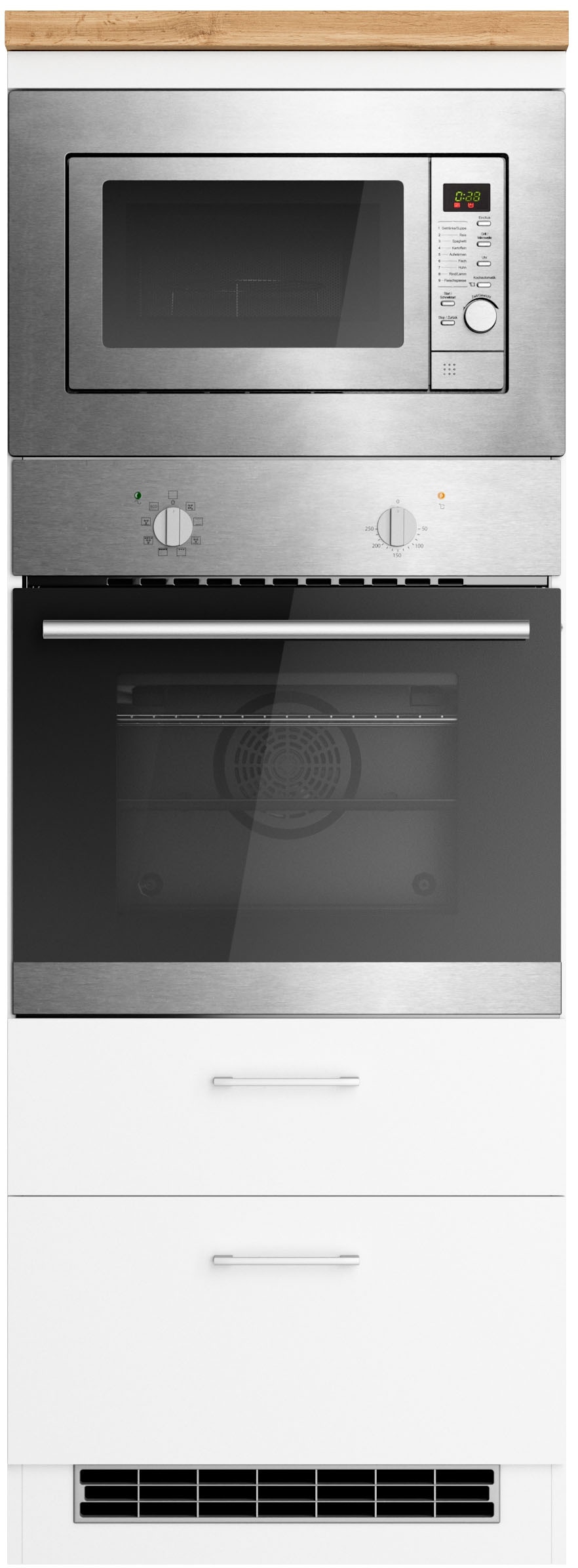 KOCHSTATION Backofenumbauschrank »KS-Milan« Mikrowellen-/Backofenkumbau 60 günstig online kaufen