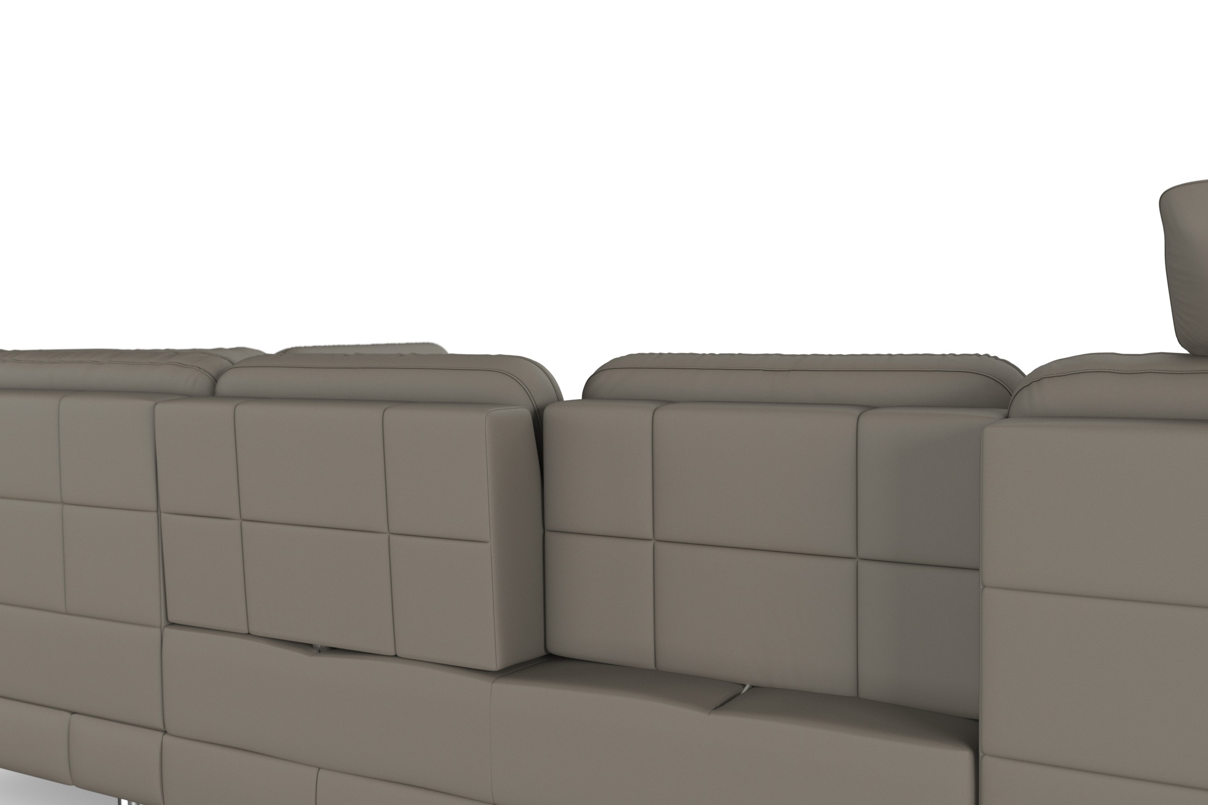 sit&more Wohnlandschaft »Bendigo U-Form«, inklusive Sitztiefenverstellung, Bodenfreiheit 12 cm, in 2 Fußfarben