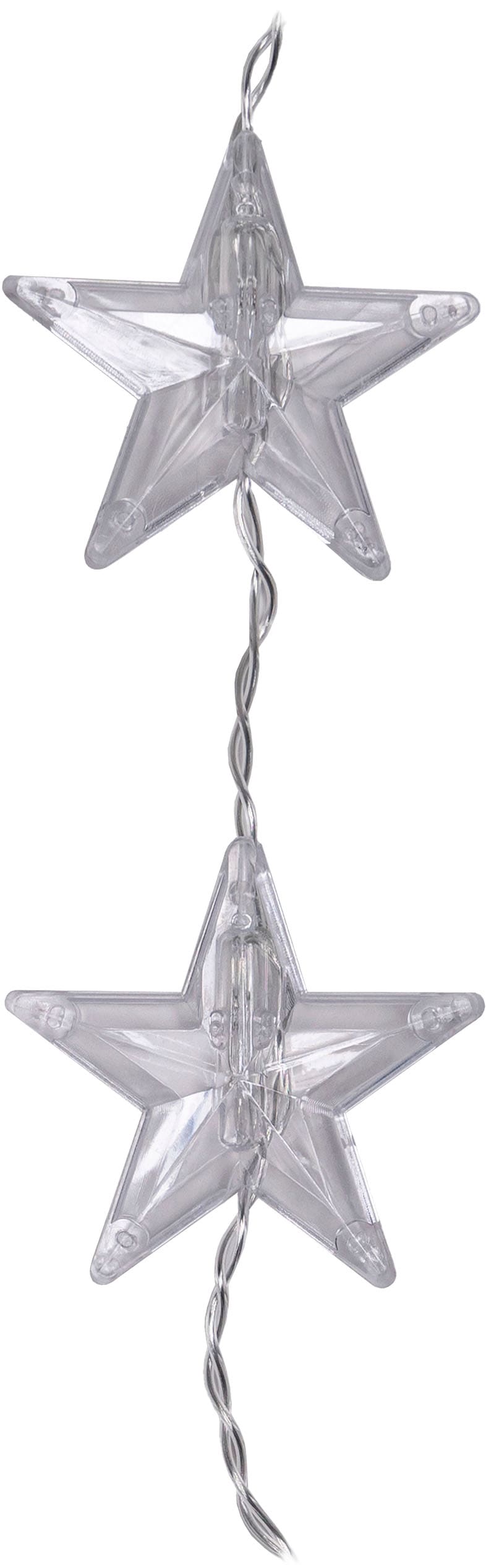 OTTO home LED-Lichtervorhang »Alvven« 40 Stk.-flammig LED-Vorhangleuchten Sterne, Fensterdekoration, Timer