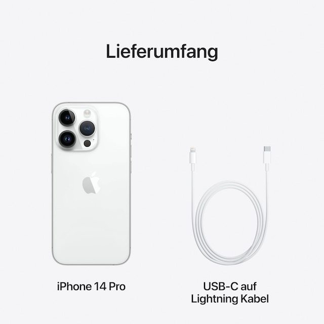 Apple Smartphone »iPhone 14 Pro 1TB«, silver, 15,5 cm/6,1 Zoll, 1024 GB  Speicherplatz, 48 MP Kamera online bestellen