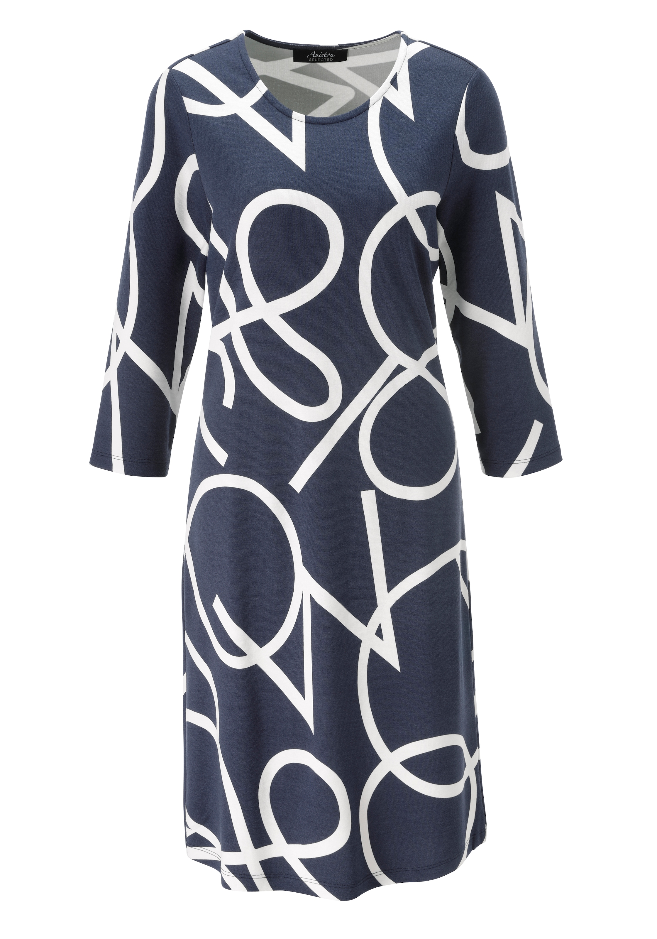 Aniston SELECTED Jerseykleid mit stilvollem Allover-Muster