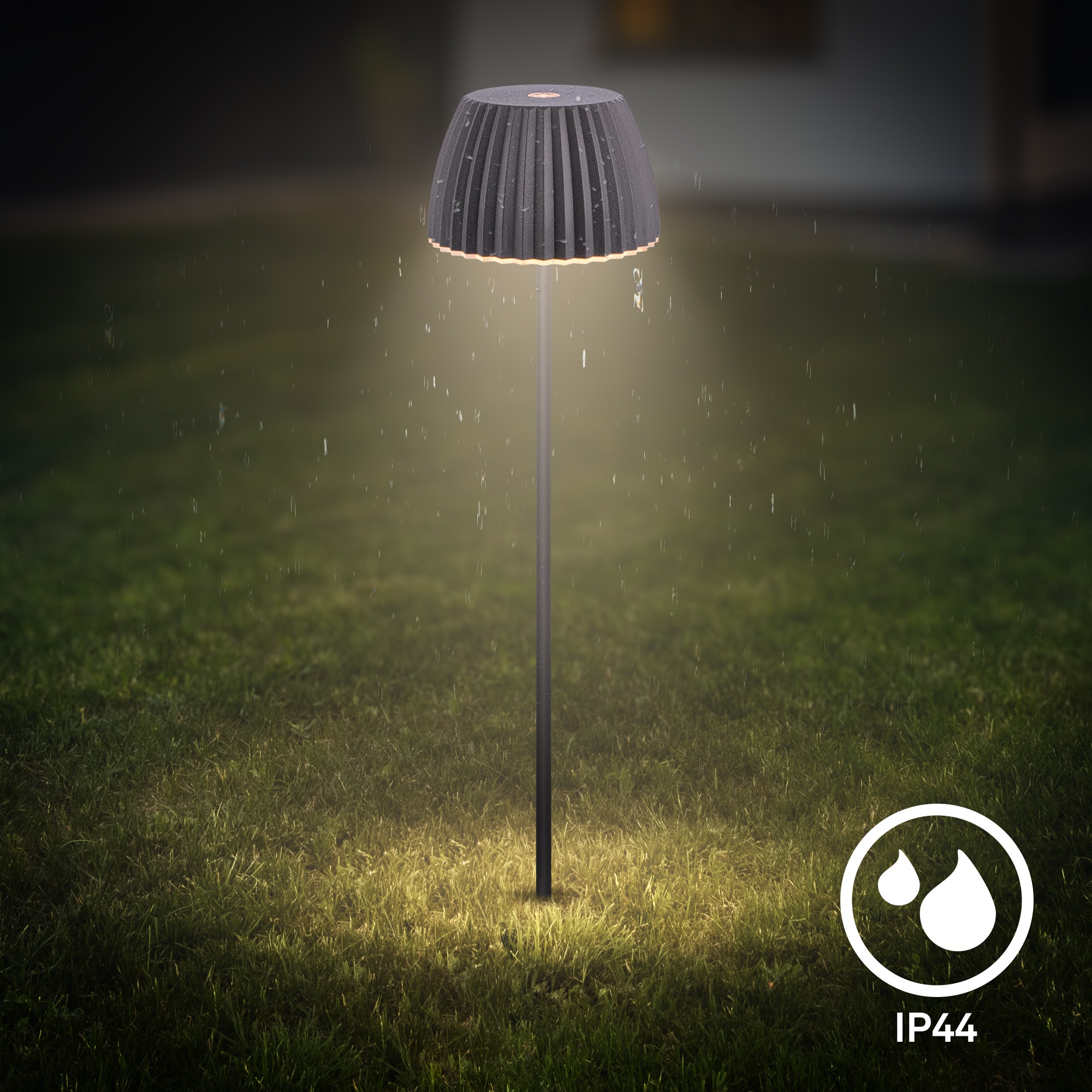 Briloner Leuchten LED Außen-Tischleuchte »RIFFLE« LED-Modul 1 Stk. Warmweiß 8,5x80,5 cm, Akku tauschbar, Outdoor, Balkon, Terrasse