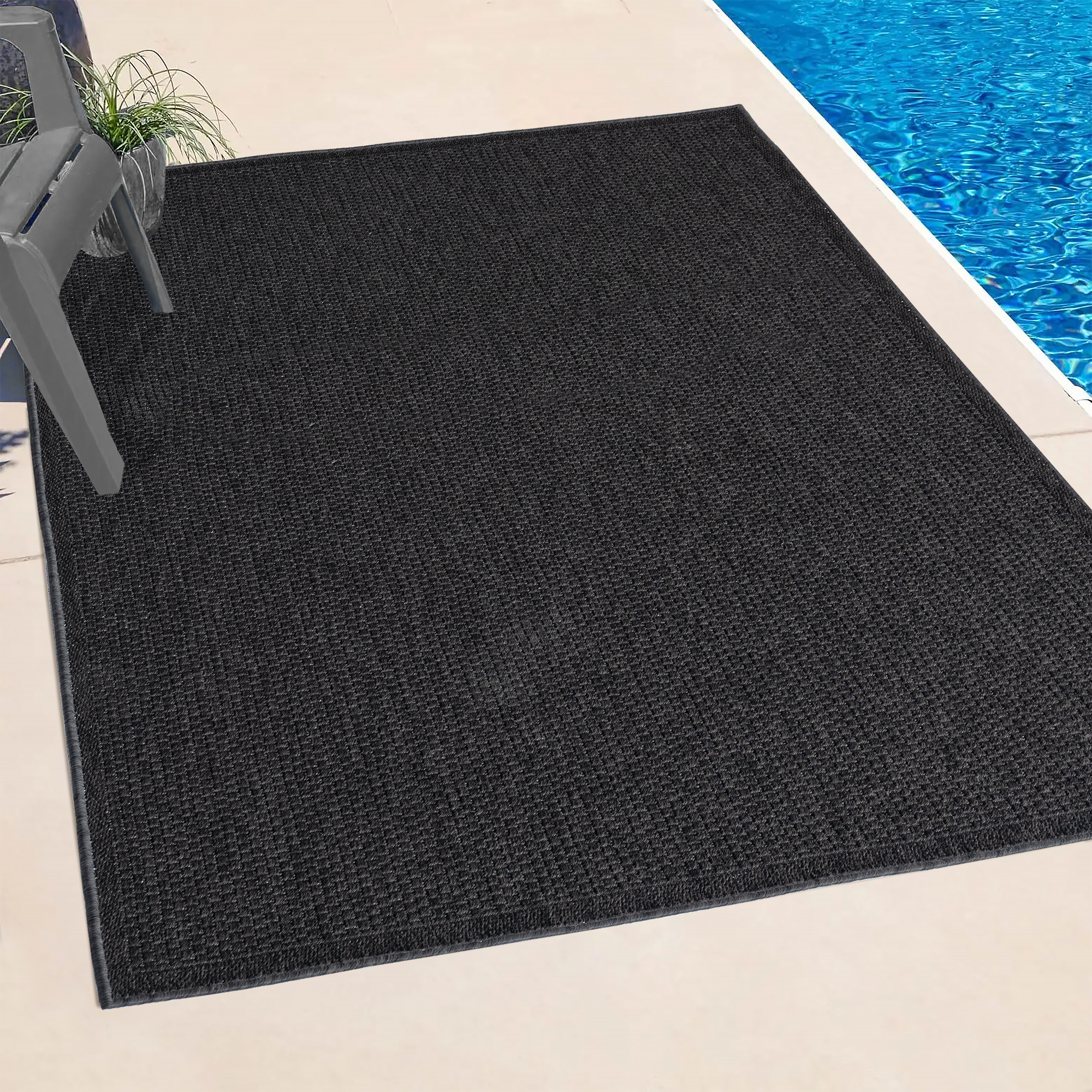 the carpet Teppich »Toulose«, rechteckig, 1 mm Höhe, moderner robuster In und Outdoor Teppich