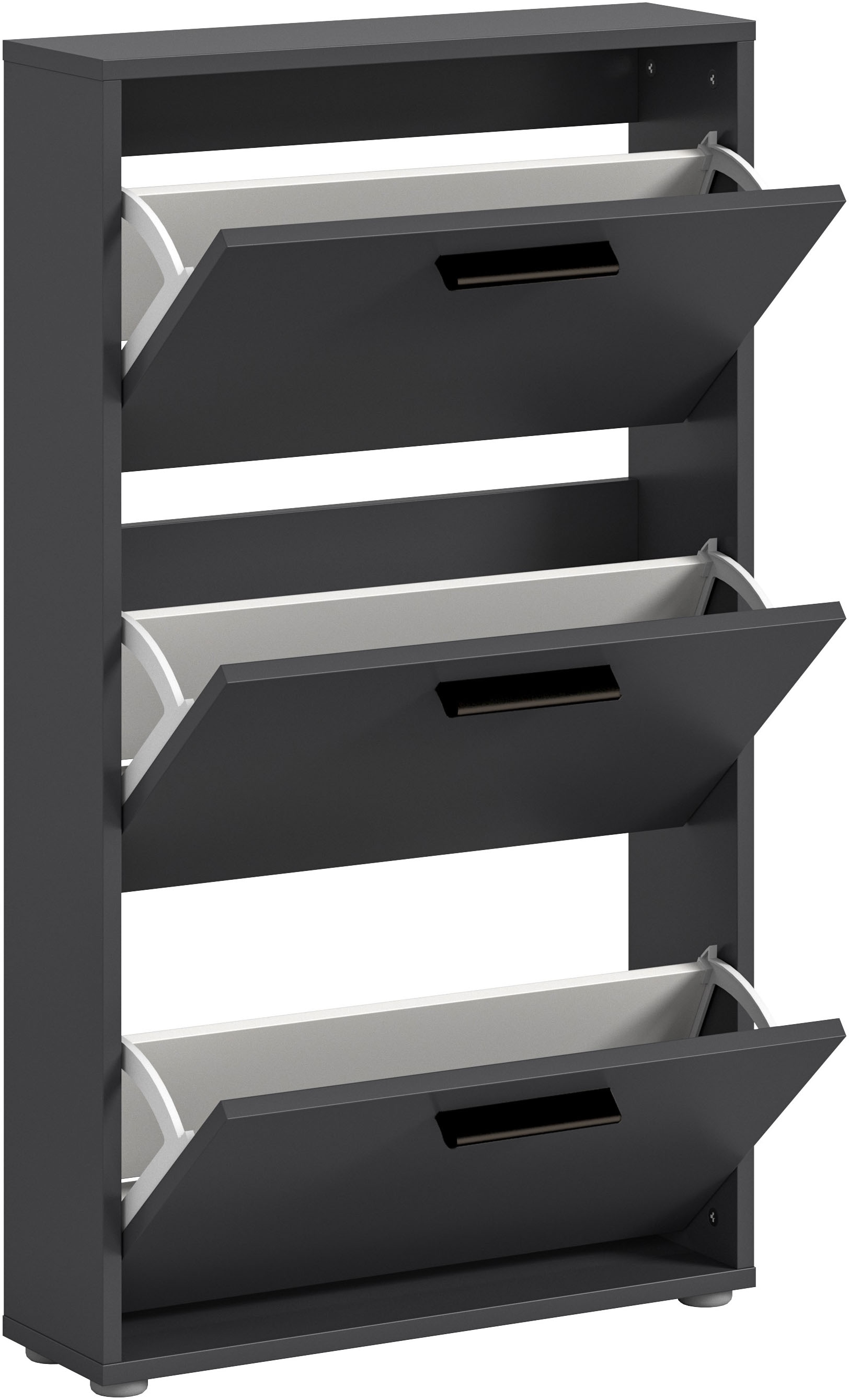 HBZ Schuhkommode »Sam«, (1 St.), Schuhkipper, Schuhschrank mit 3 Klappen, BxHxT 59x103x17cm