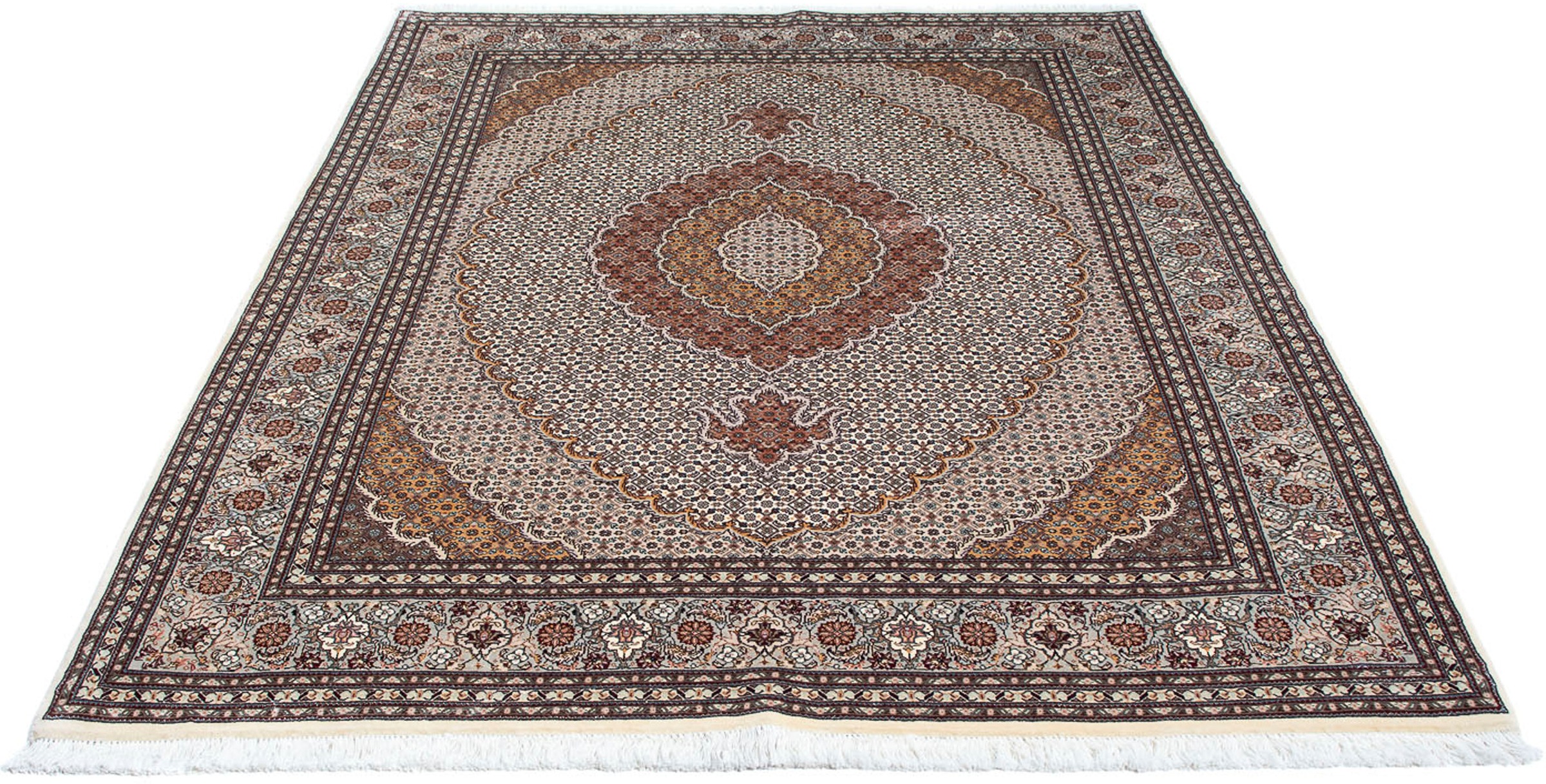 morgenland Orientteppich »Perser - Täbriz - 202 x 151 cm - beige«, rechteck günstig online kaufen