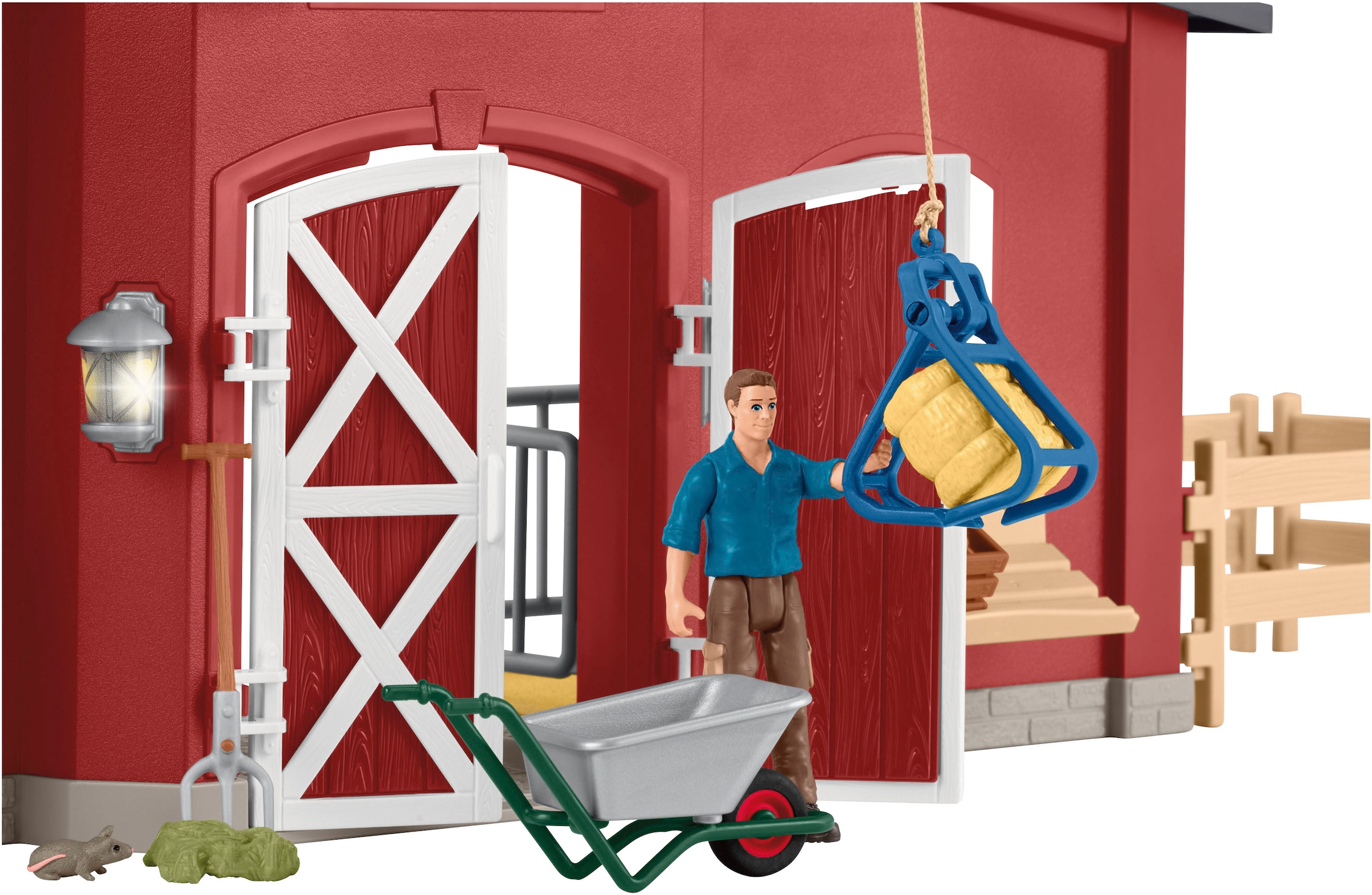 Schleich® Spielwelt »FARM WORLD, Große Farm rot (42606)«, Made in Europe
