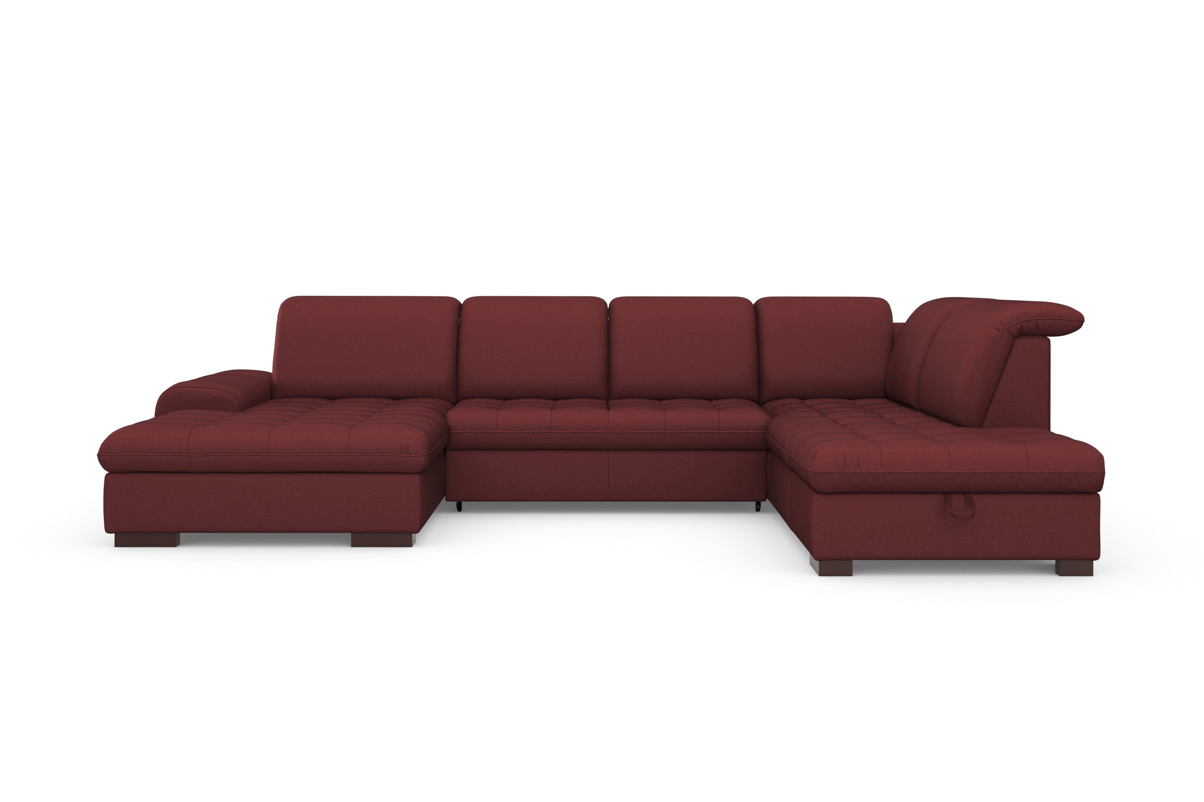 sit&more Wohnlandschaft »Luxor U-Form«, wahlweise mit Bettfunktion, Bettkasten und Kopfteilverstellung