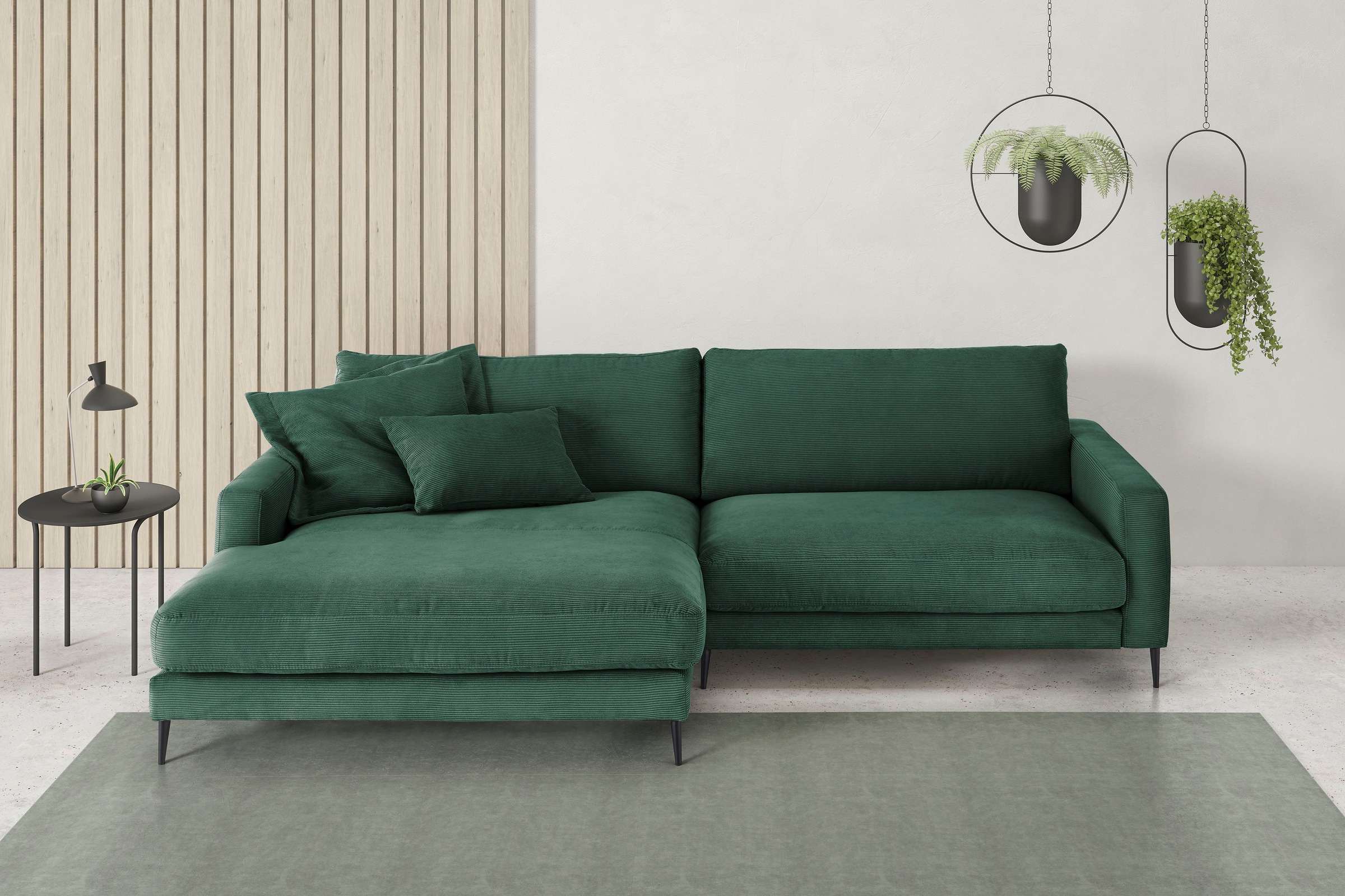 Home affaire Ecksofa »Downtown, B/T/H: 272/190/84 cm L-Form« weicher Sitzko günstig online kaufen