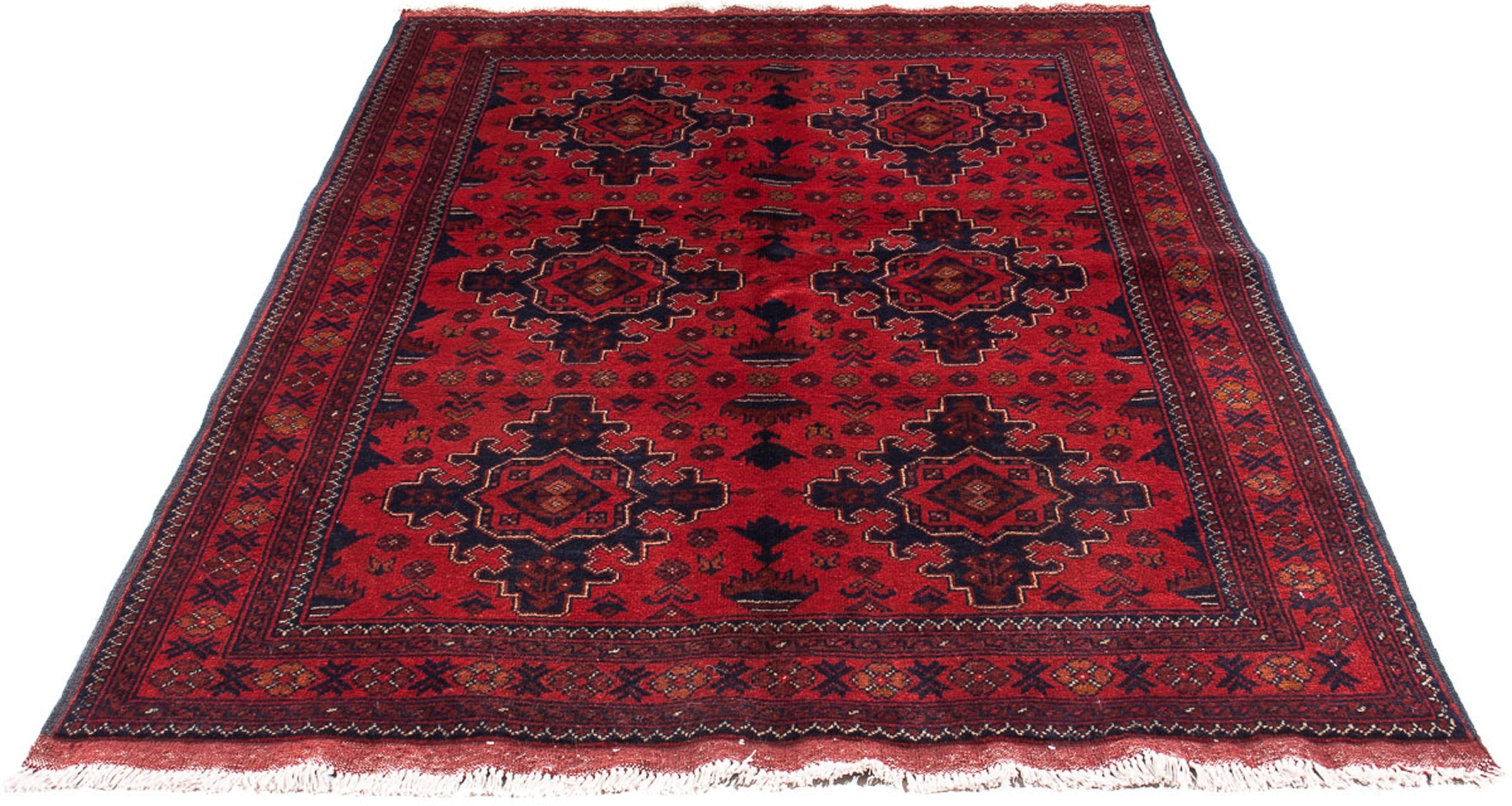 morgenland Orientteppich »Afghan - Kunduz - 192 x 128 cm - dunkelrot«, rech günstig online kaufen