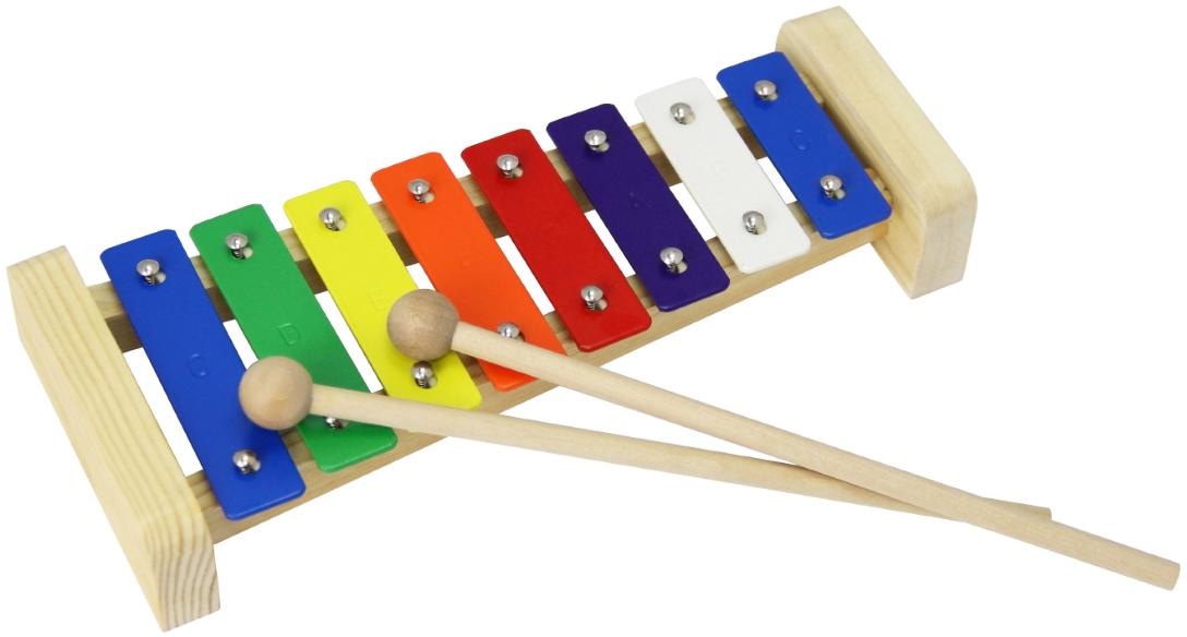 Clifton Spielzeug-Musikinstrument »Metallophon«, mit 8 Tönen und Kinderlieder CD, Karaoke CD mit Heft