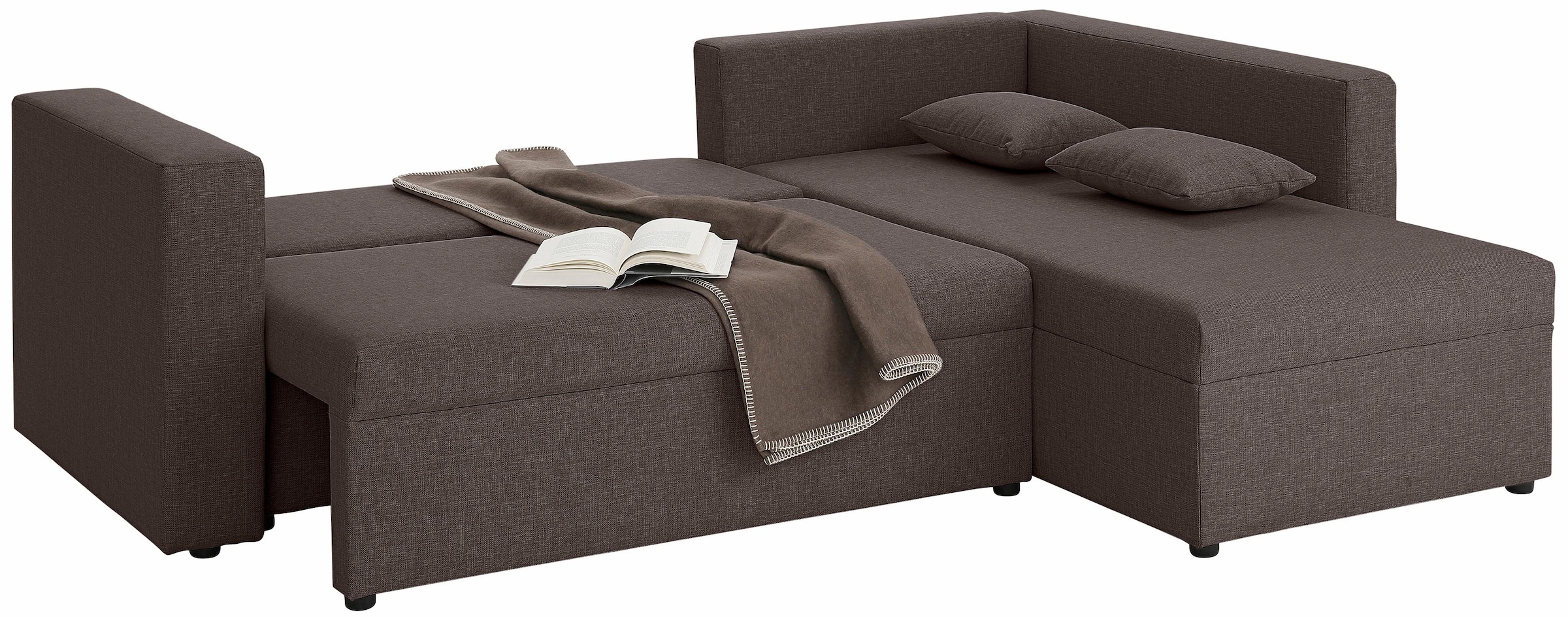Home affaire Ecksofa »Pur L-Form«, wahlweise mit Bettfunktion