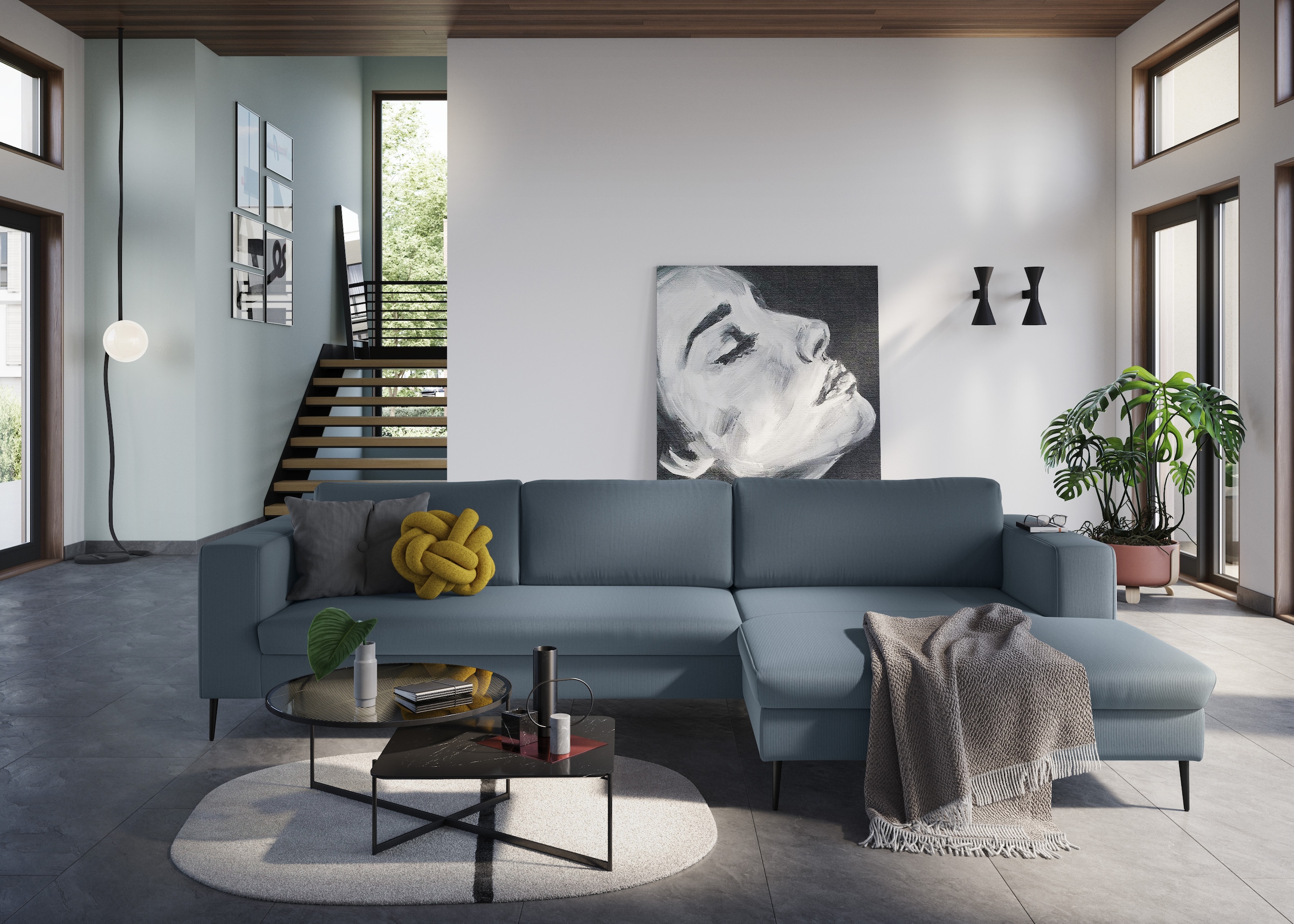 DOMO collection Ecksofa »Modica, zeitlos und elegant, L-Form«, moderne Opti günstig online kaufen