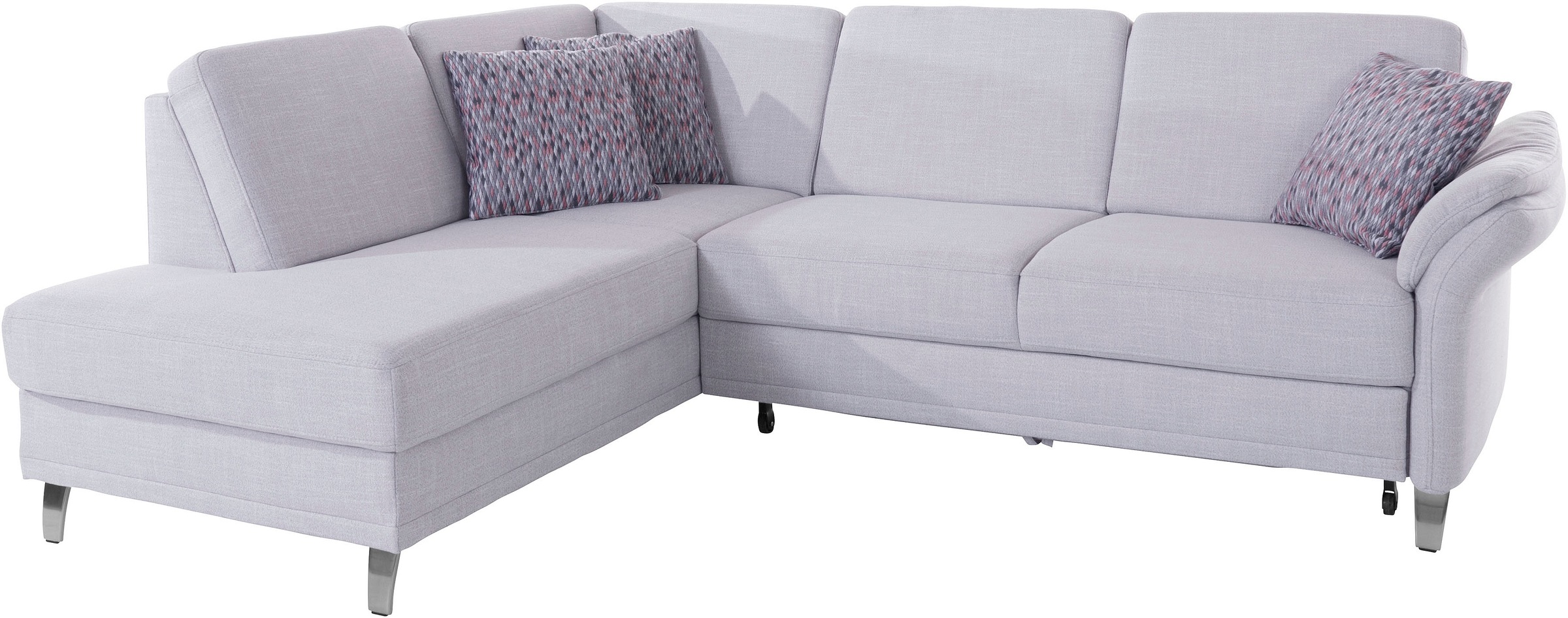 sit&more Ecksofa »Clio L-Form«, wahlweise mit Bettfunktion und Bettkasten, inklusive Federkern