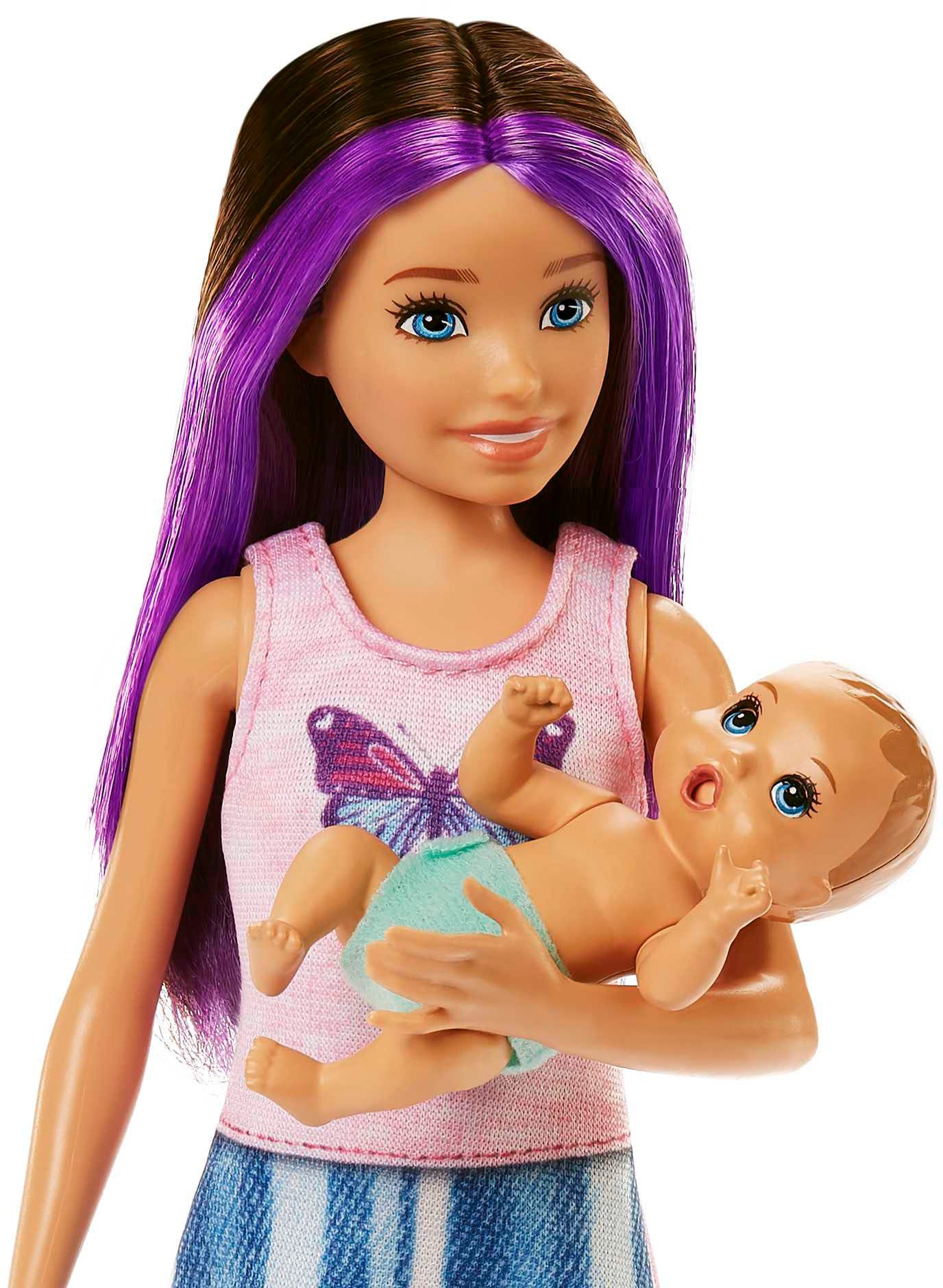 Barbie Anziehpuppe »Skipper Babysitters Inc., Sleepy Baby Skipper«