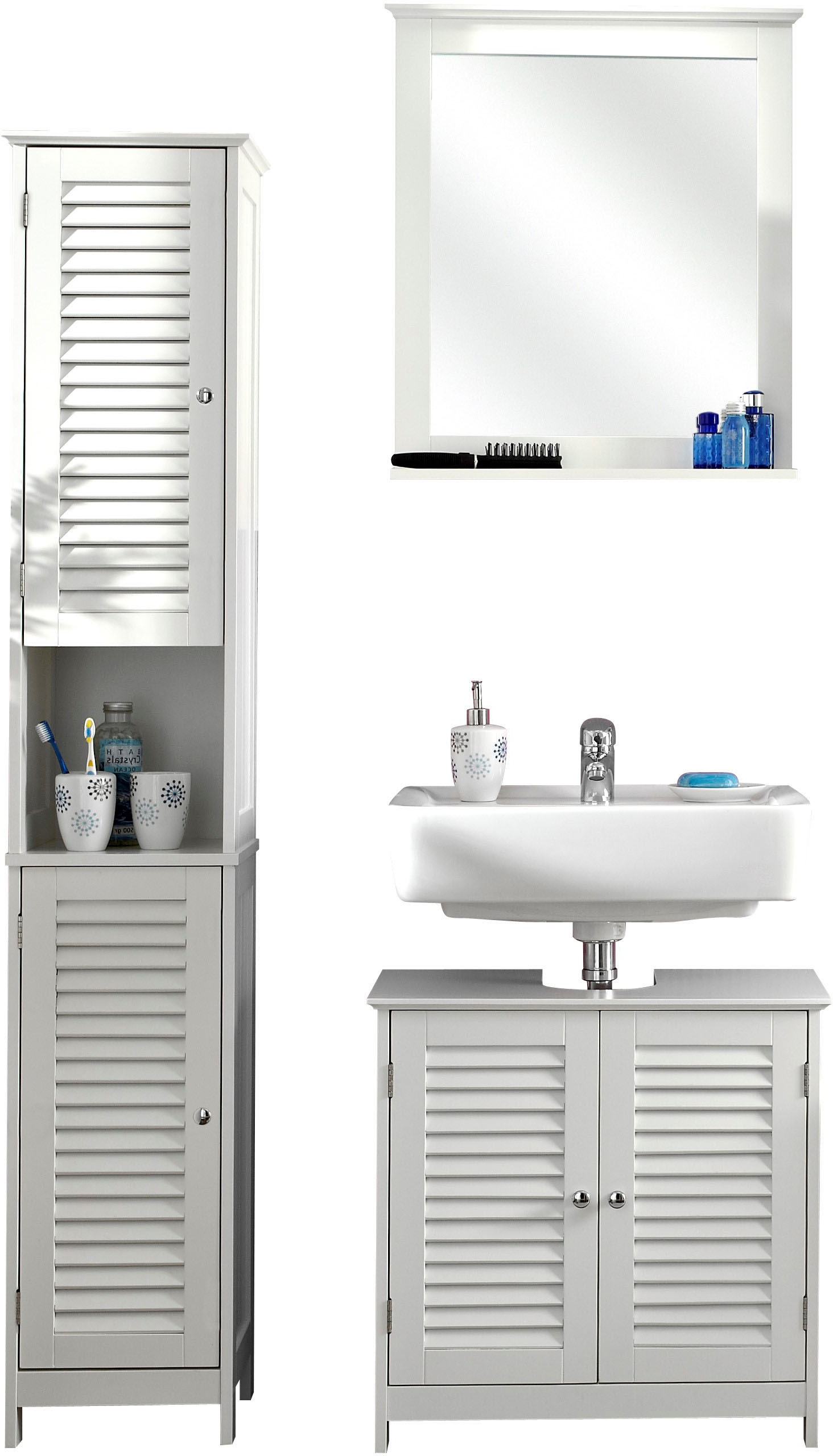 Saphir Badmöbel-Set »Quickset 928 3-teilig, Waschbeckenunterschrank mit Spi günstig online kaufen