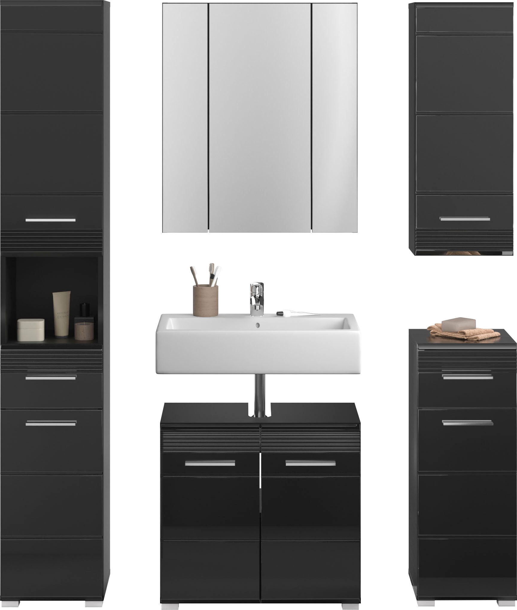 INOSIGN Badmöbel-Set »Malmö, 5 teilig, bestehend aus:« Set, 5 Stk. tlg. günstig online kaufen