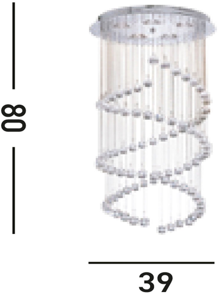 Searchlight Hängeleuchte »Hängeleuchte Hallway, 5-flammig« G9 1 Stk. Glamourös