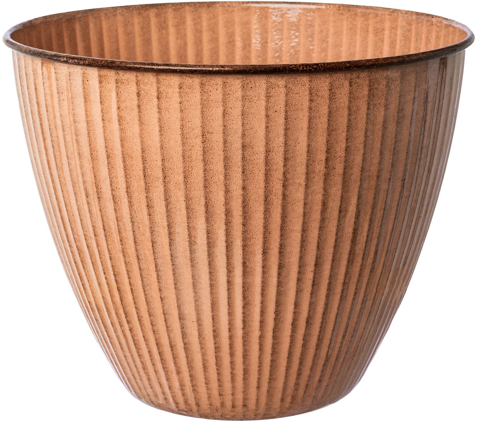 Creativ home Übertopf »Übertopf« mit Riffelstruktur günstig online kaufen