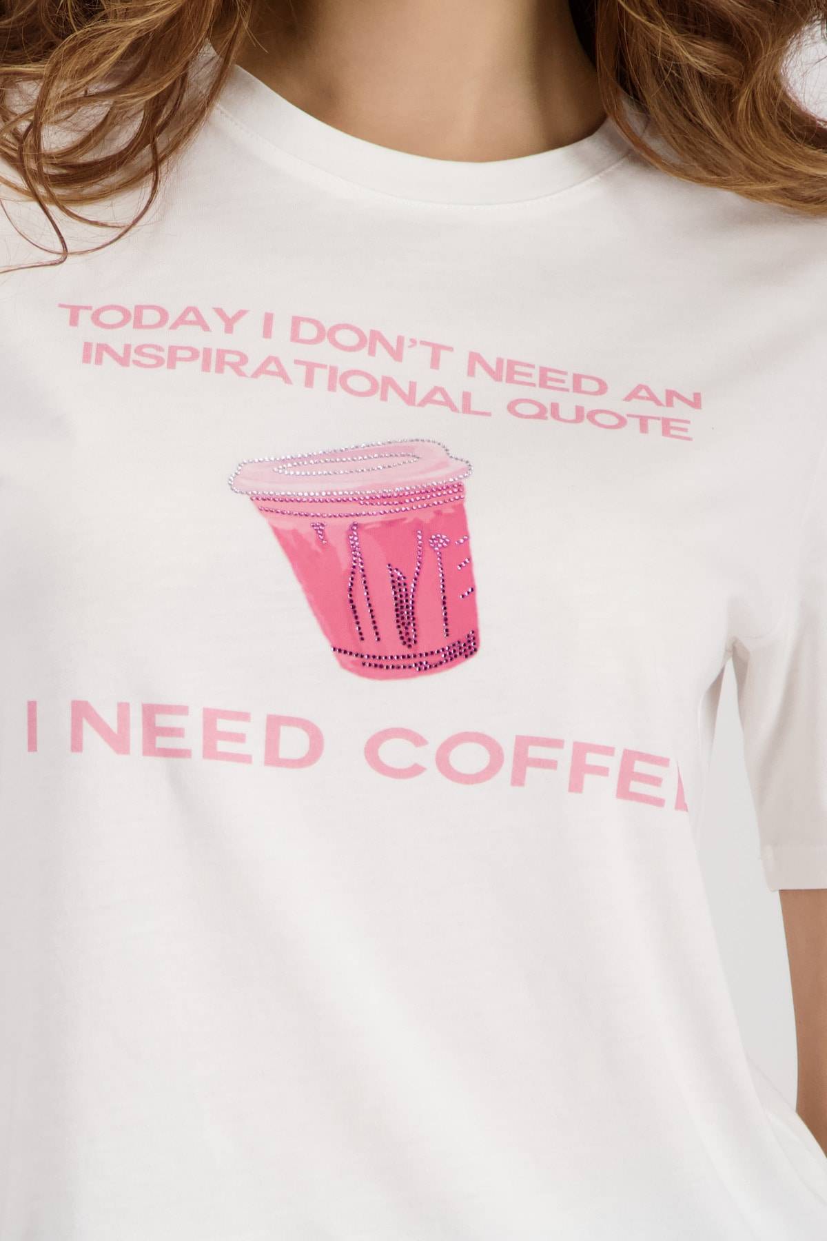Monari T-Shirt »Shirt Coffee to go« Regular fit mit Print