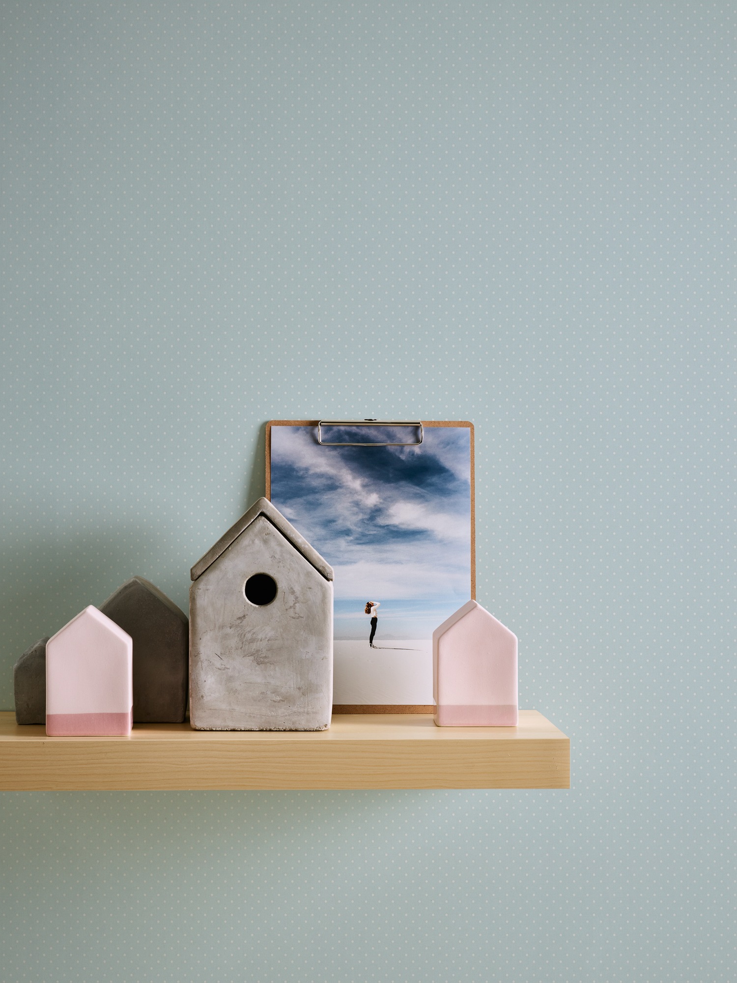 A.S. Création Vliestapete »Landhaustapete mit Pünktchen«, matt-gemustert-neutral, Punktetapete Tapeten Wohnzimmer Schlafzimmer Küche modern Design Optik