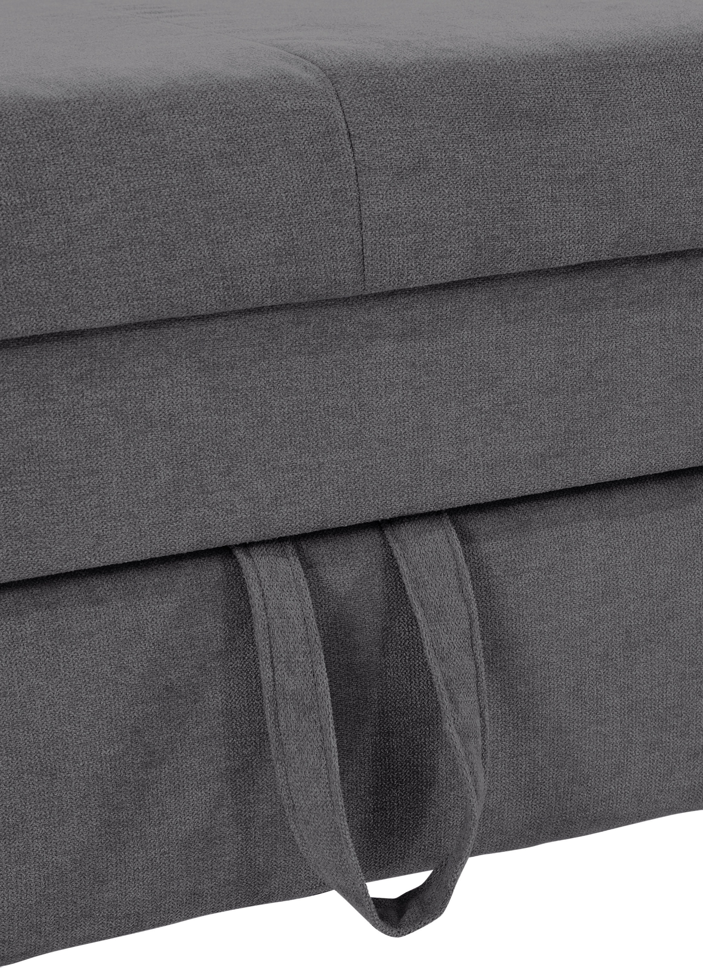 COTTA Ecksofa »Mia L-Form mit 3 Zierkissen«, wahlweise mit Bettfunktion, Bettkasten, Beleuchtung & Wireless-Charger