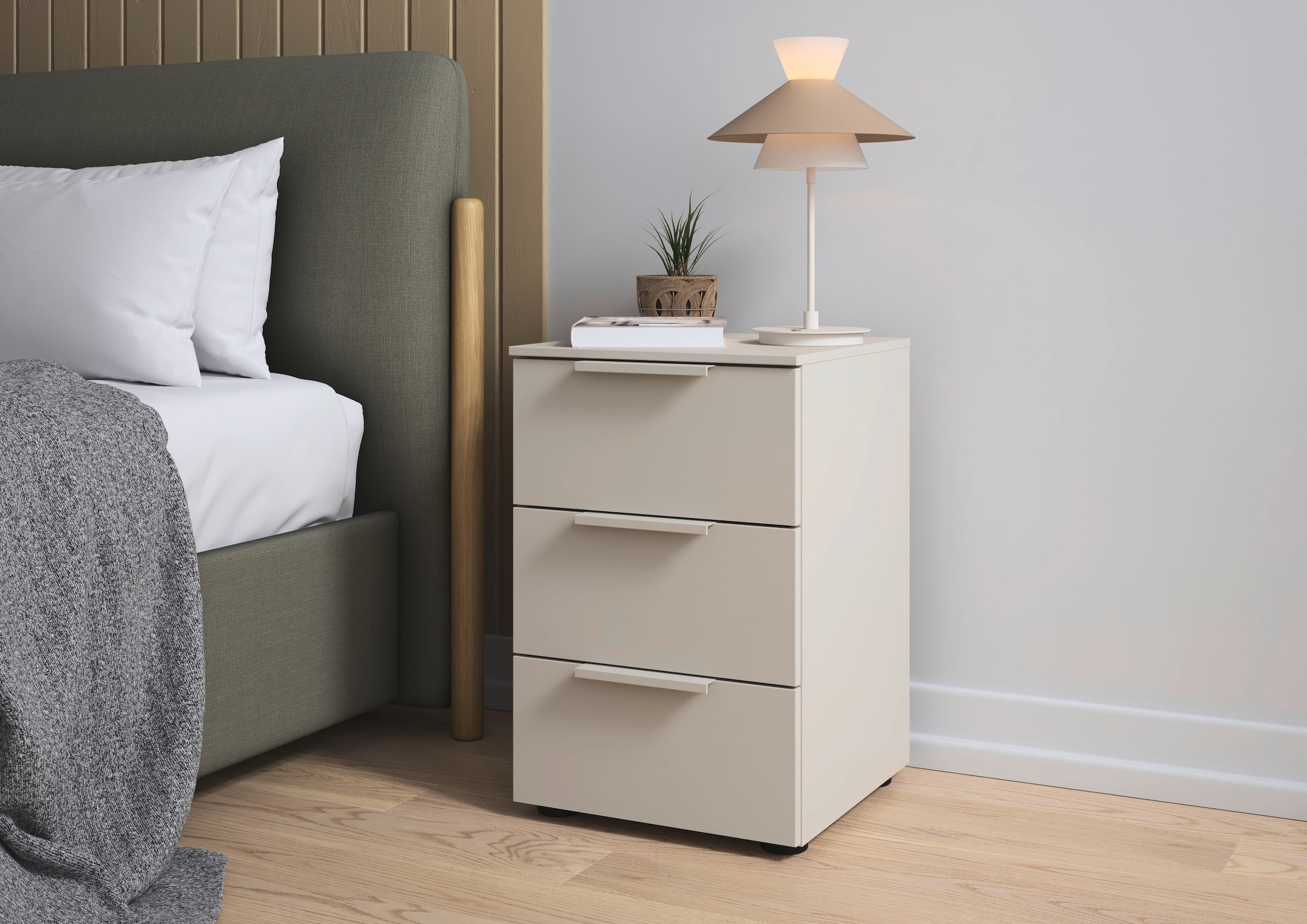 LeGer Home by Lena Gercke »Nachttisch Nachtschrank Nachtkonsole SERINA eleganter Eyecatcher« inkl. SOFT-CLOSE-FUNKTION,  mit 3 Schubkästen sowie hochwertigen Metallgriffen MADE IN GERMANY