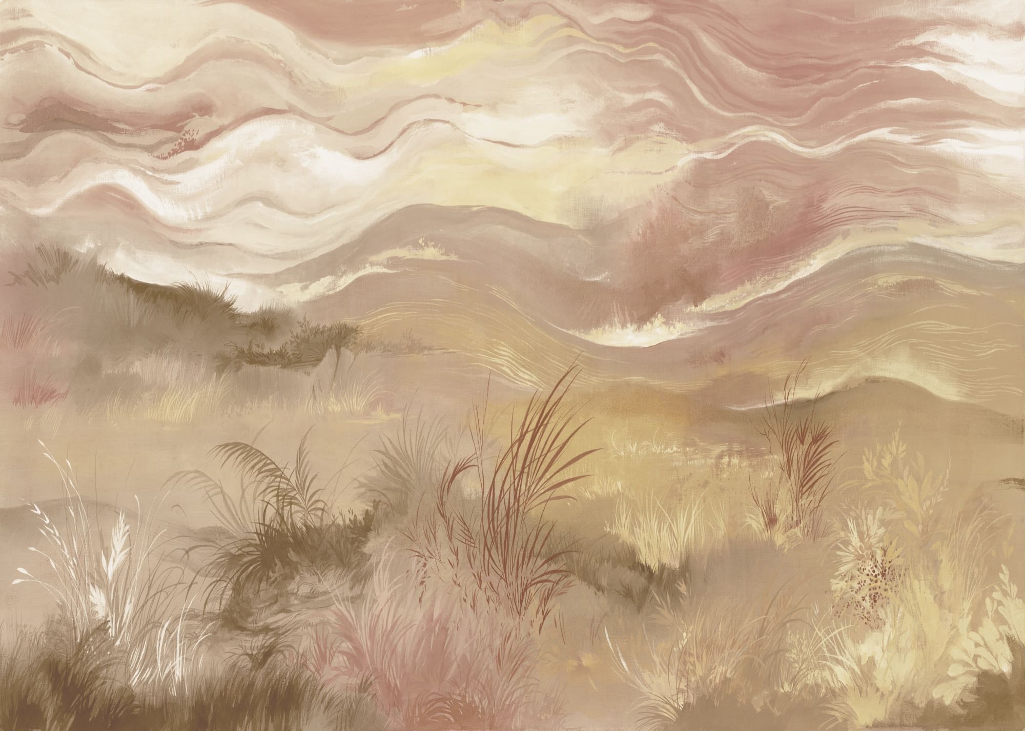 Komar Fototapete »Vlies Fototapete - Sunset Spray - Größe 350 x 250 cm« Motiv | bedruckt glatt