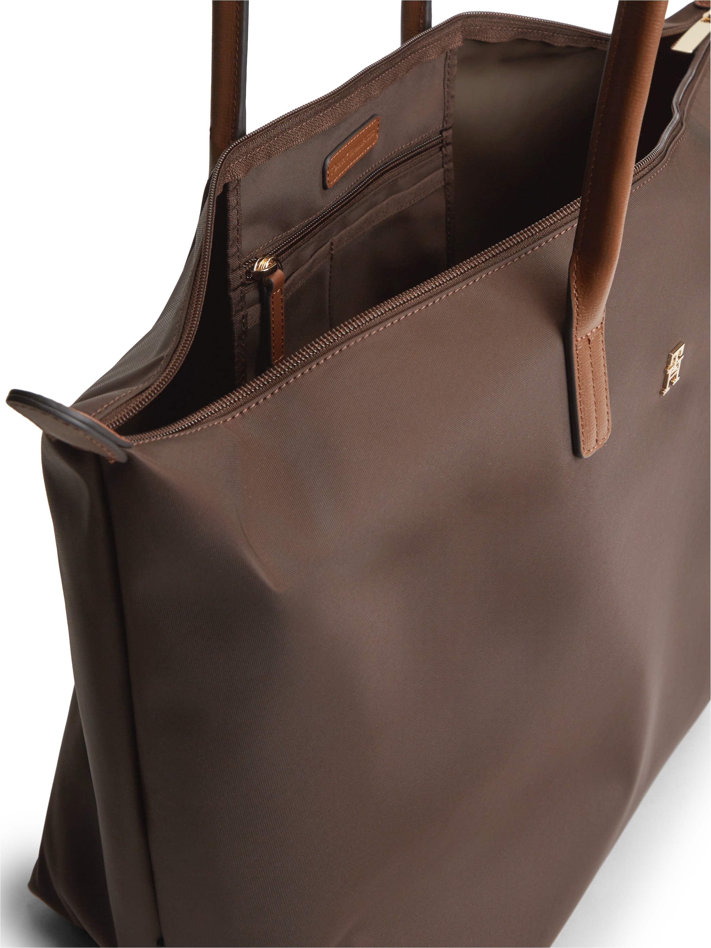 Tommy Hilfiger Handtasche »POPETTE MAXI TOTE« Damen Schultertasche mit TH-Logoemblem