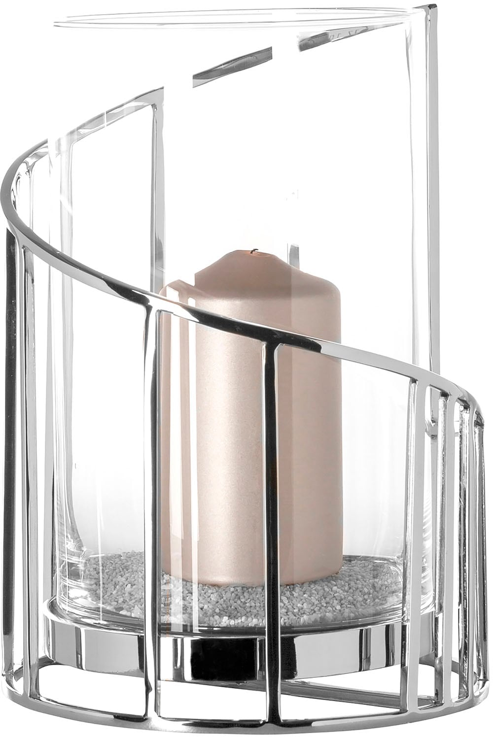 Fink Windlicht »CELINE«, (1 St.), Kerzenhalter aus Edelstahl mit  Glaseinsatz, Höhe ca. 29,50 cm kaufen | Windlichter