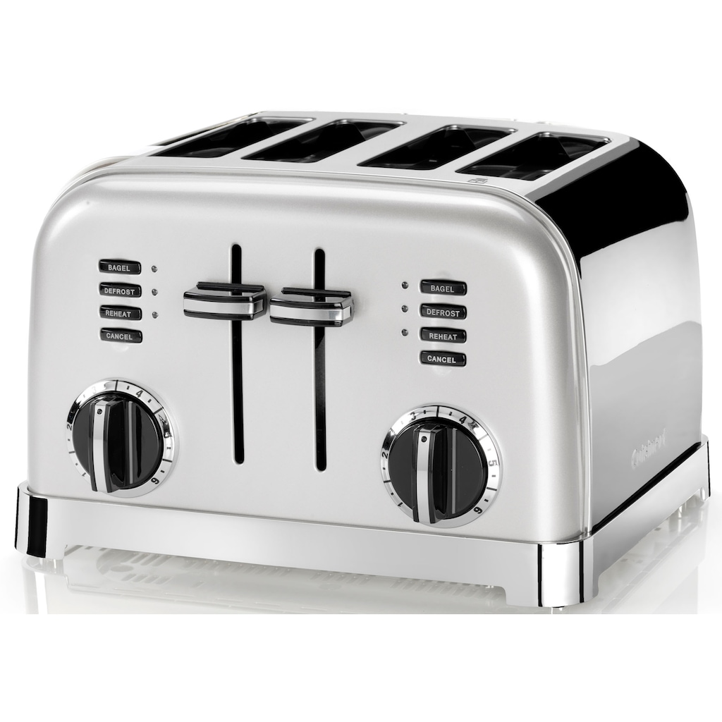 Cuisinart Toaster »CPT180SE«, 4 lange Schlitze, 1800 W, extra breite Toastschlitze, Retro Design