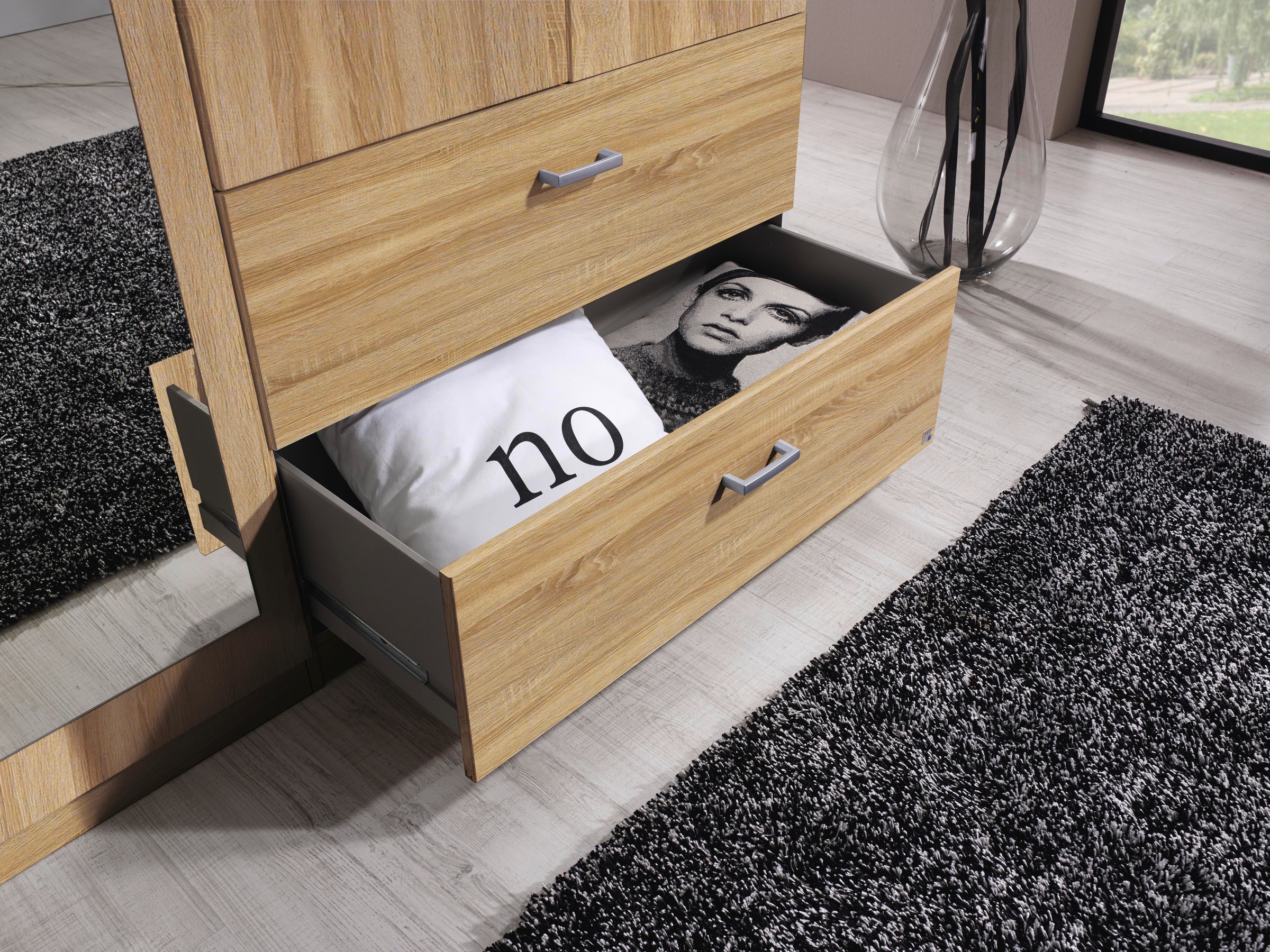 rauch Kleiderschrank »Kleiderschrank Schrank Garderobe Wäscheschrank WILDBERG« Breiten 226/271 cm, Höhen 210/229 cm,  mit 6 Schubladen, obere Schublade mit Holz-Einteilung MADE IN GERMANY