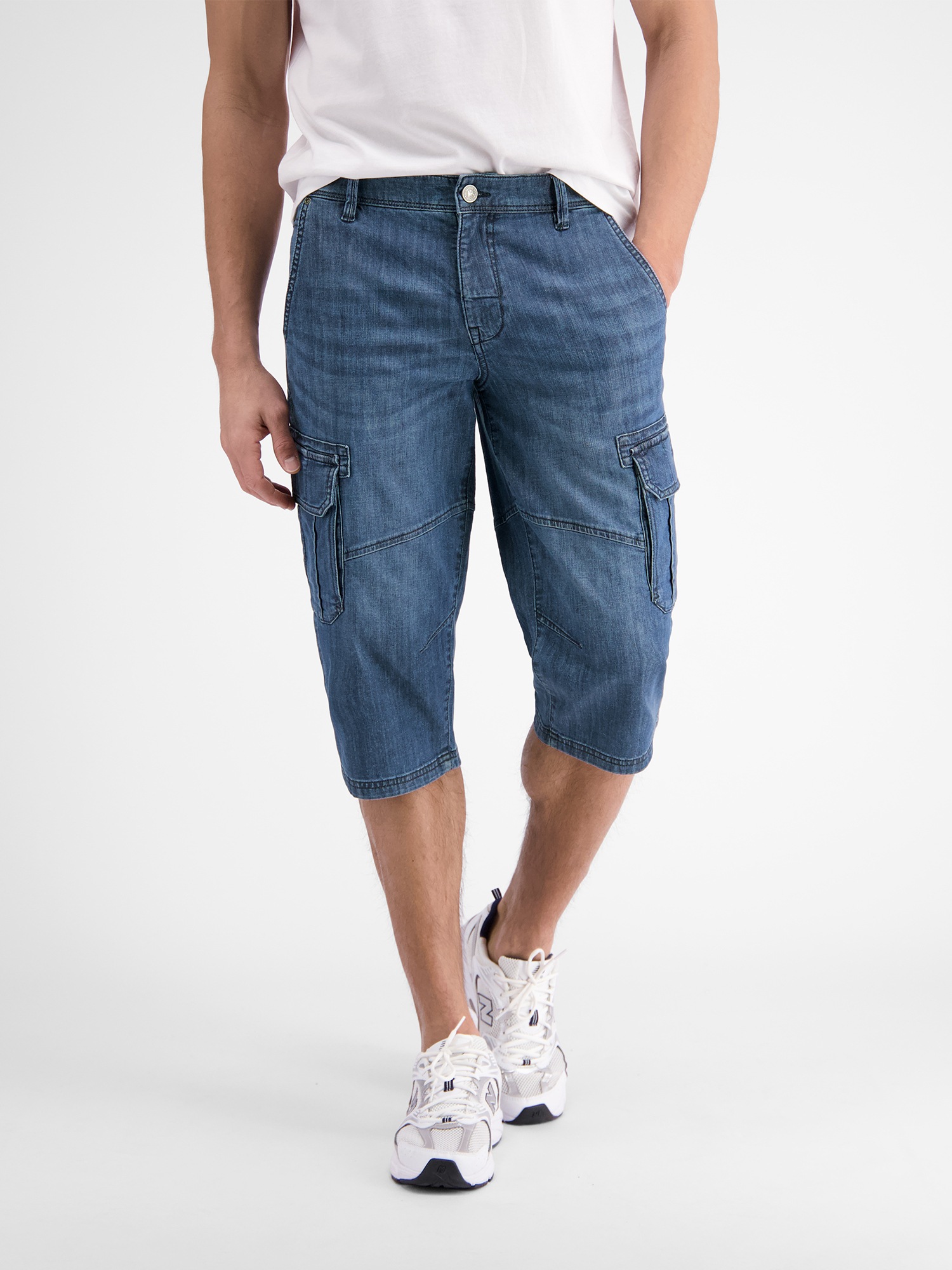 LERROS Bermudas »LERROS Leichte Denim Long-Bermuda mit Stretchanteil«