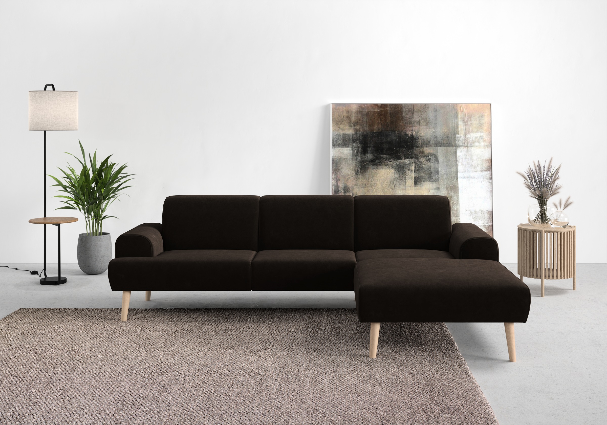 Home affaire Ecksofa »Swift Scandic Design, Federkern für hohen Sitzkomfort günstig online kaufen