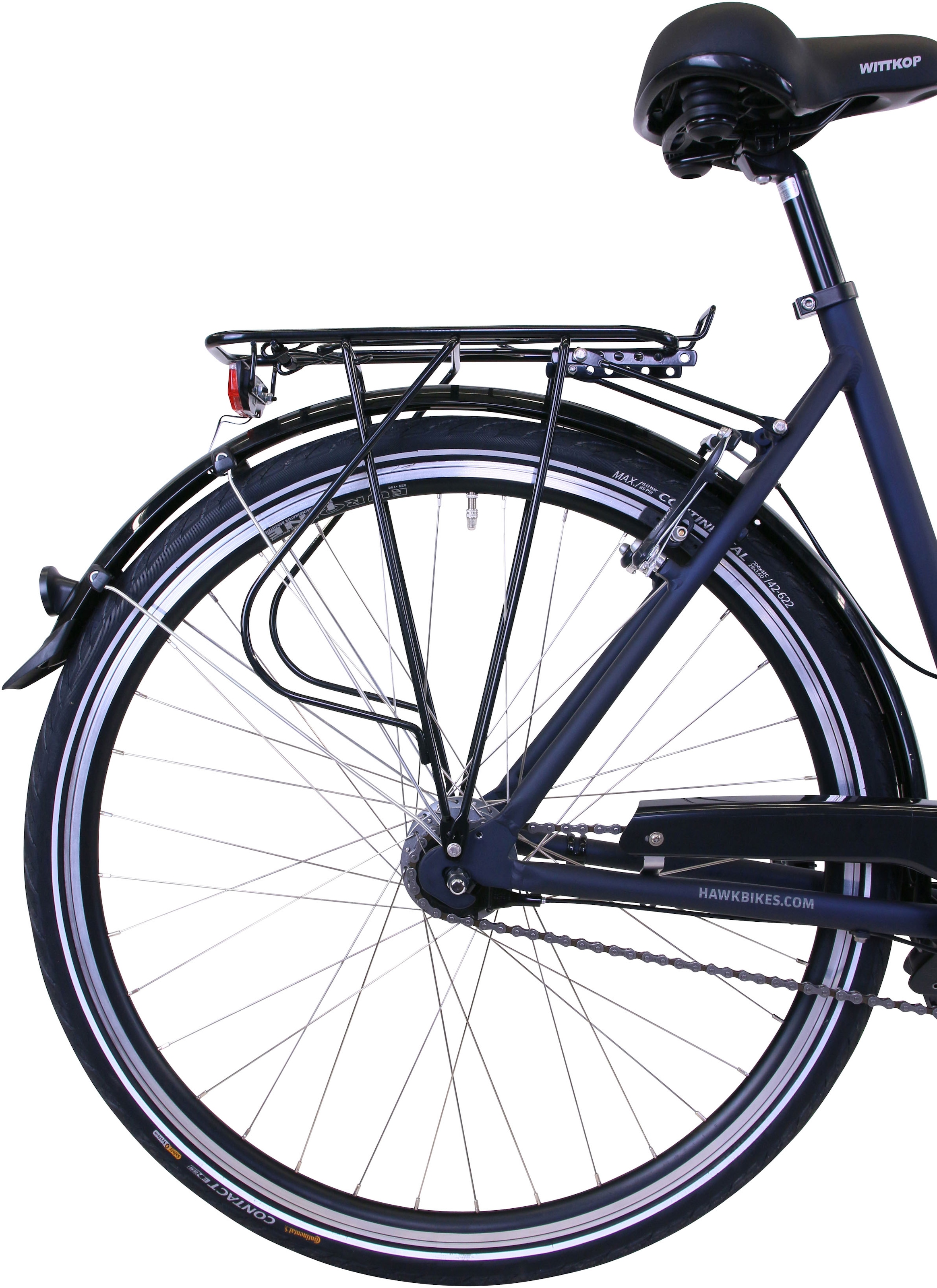 HAWK Bikes Cityrad »Lady Deluxe«, 7 Gang, Nabenschaltung, für Damen, Nabenschaltung