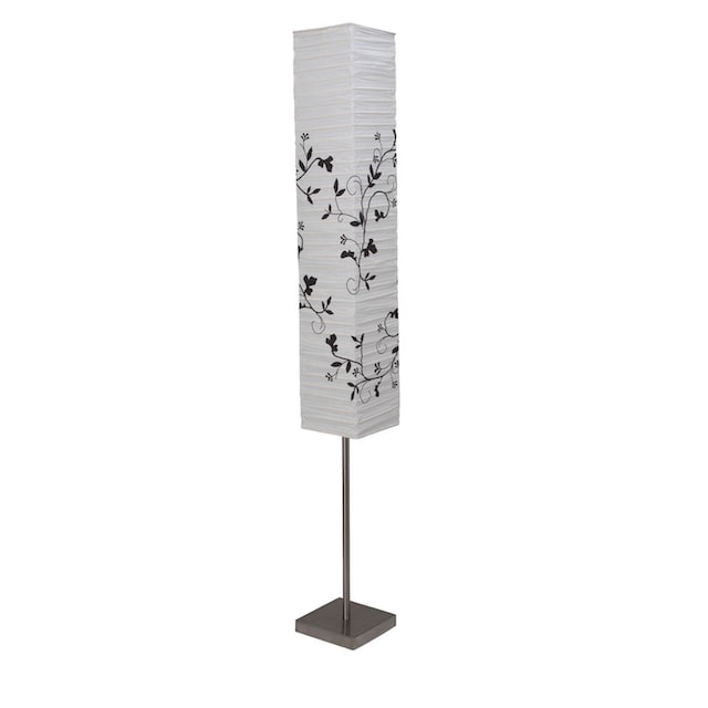 Brilliant Stehlampe »Nerva«, 2 flammig-flammig, 145 cm Höhe, 18 cm, 2 x  E14, Metall/Papier, eisen/weiß/grau Zweig online kaufen