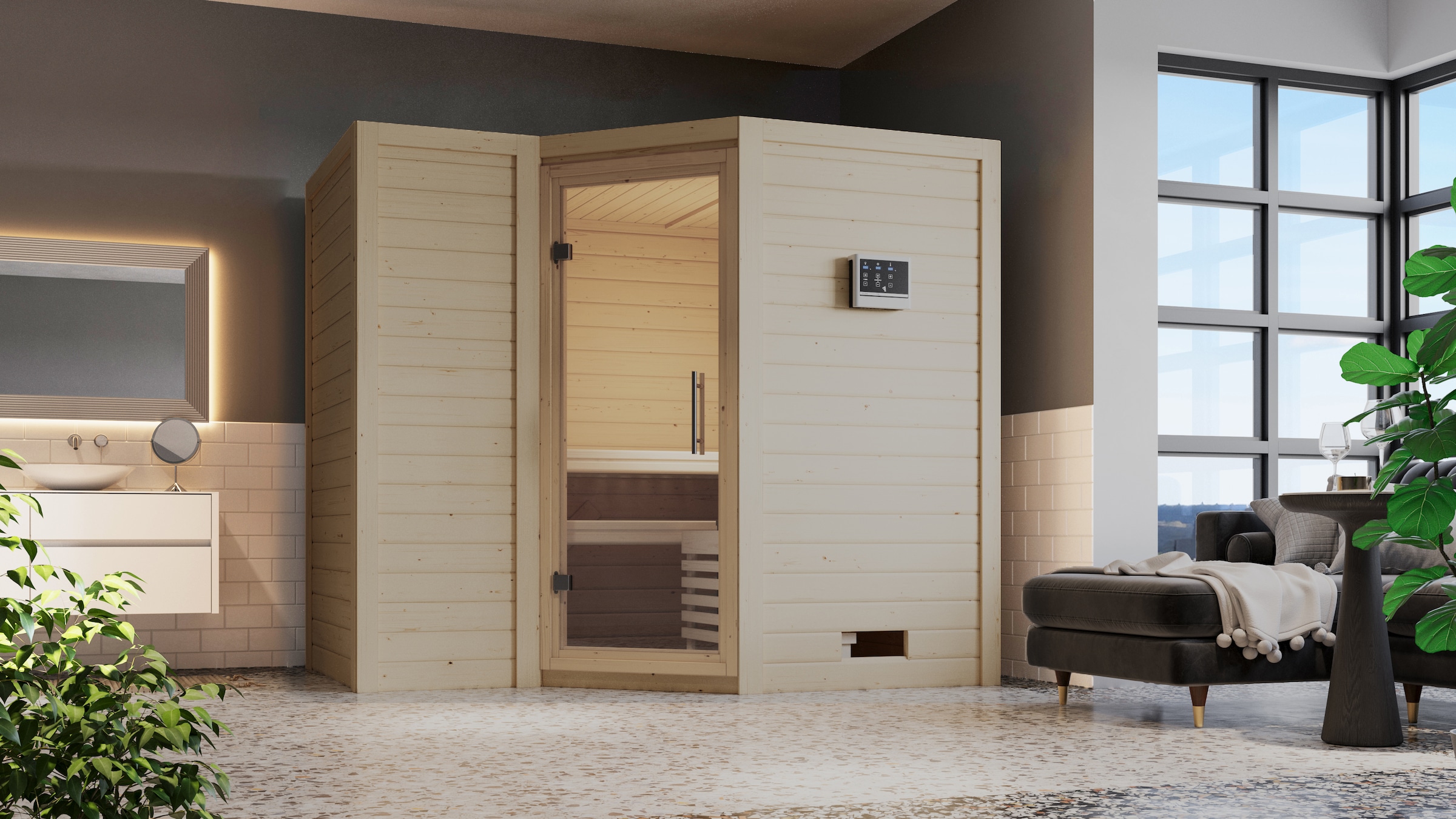 Karibu Sauna »Sanna 2«, ohne Ofen