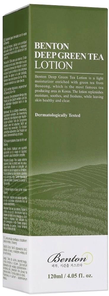 Benton Gesichtslotion »Deep Green Tea Lotion«, Beruhigt die Haut, spendet Feuchtigkeit, ohne klebrigen Rückstand.