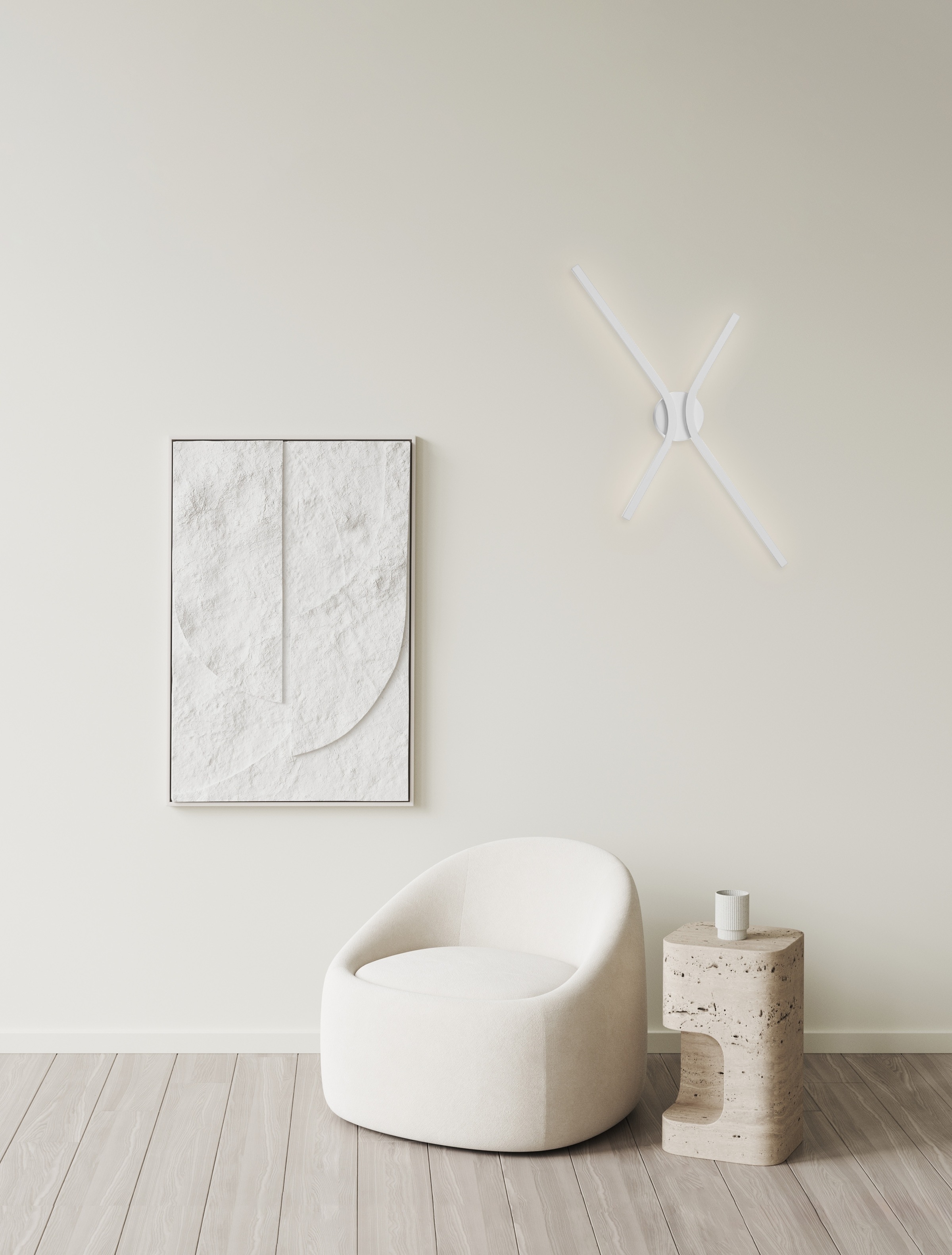 Nova Luce Wandleuchte »AKRO« LED-Modul 1 Stk. warmweiß - kaltweiß günstig online kaufen