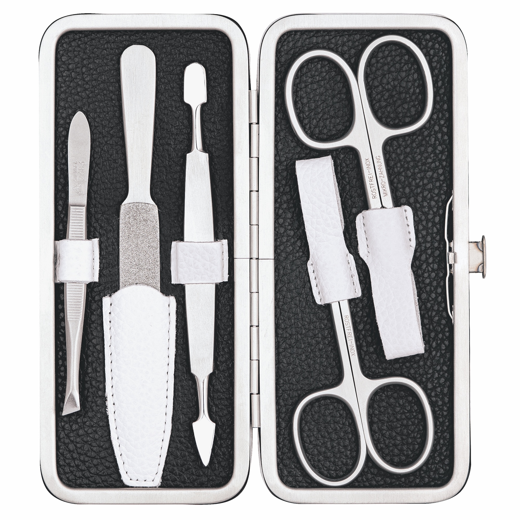 ERBE Maniküre-Etui »Colorado« Echtleder, Kontrastnähte, Druckknopfverschlus günstig online kaufen